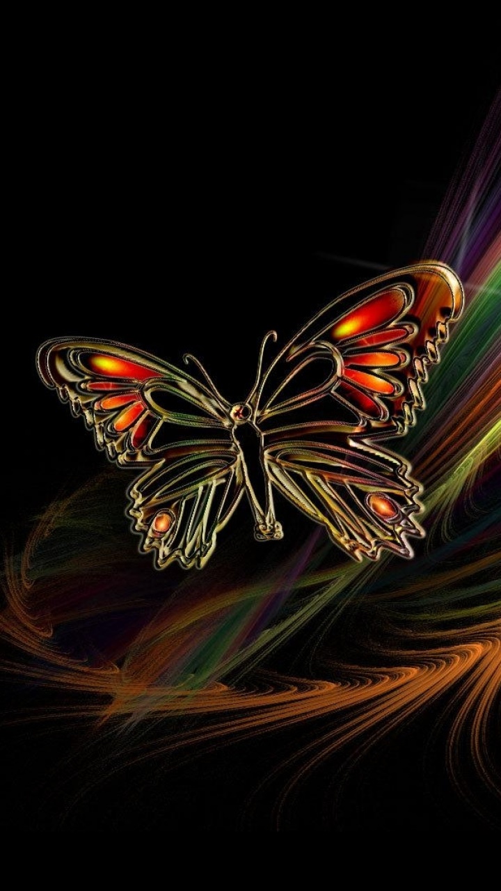 Artistic Butterfly, Colorful, Colors, 720x1280, Phone HD Wallpaper