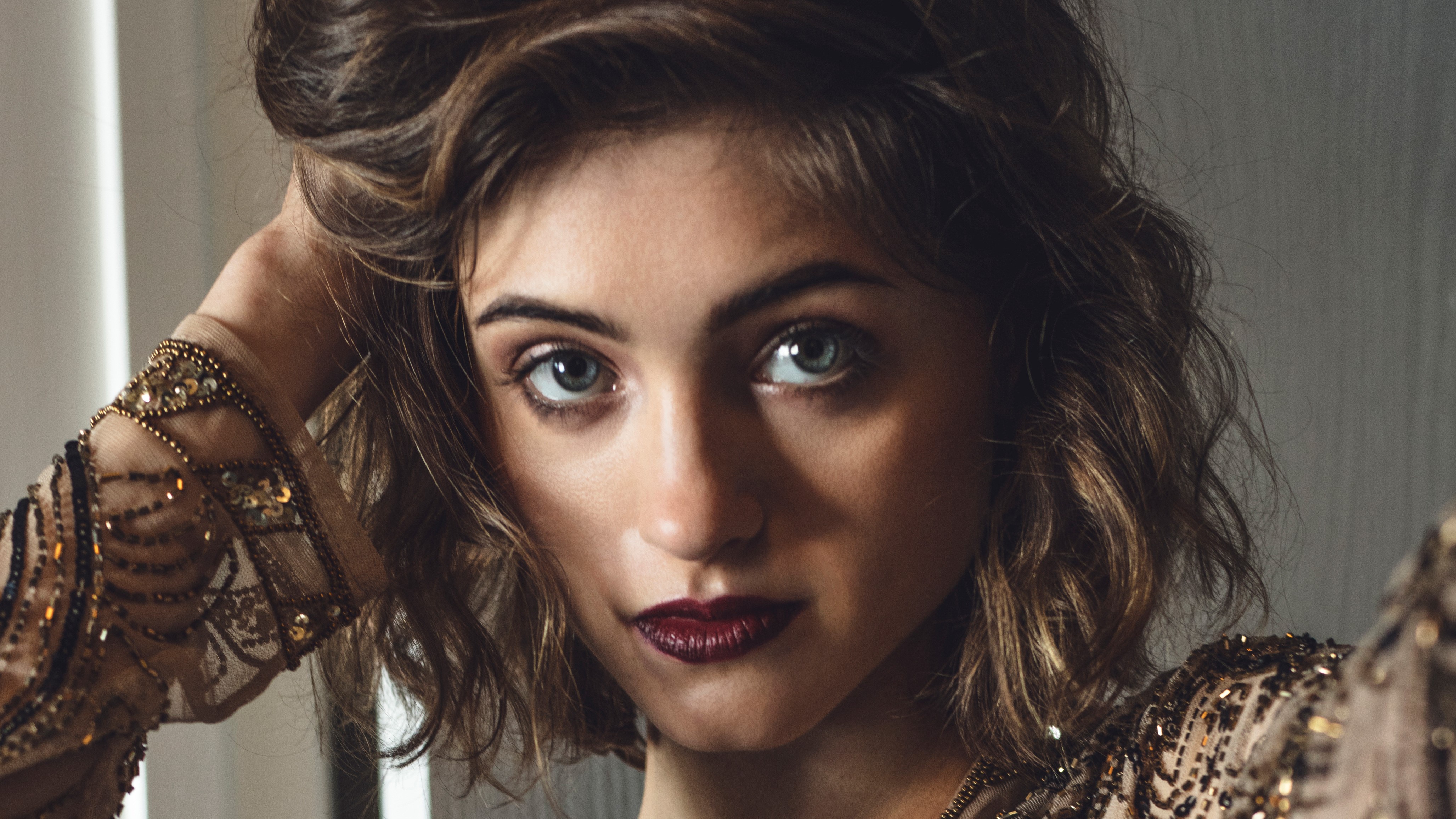 natalia dyer, celebrities, girls, hd, 4k, closeup, face, HD Wallpaper