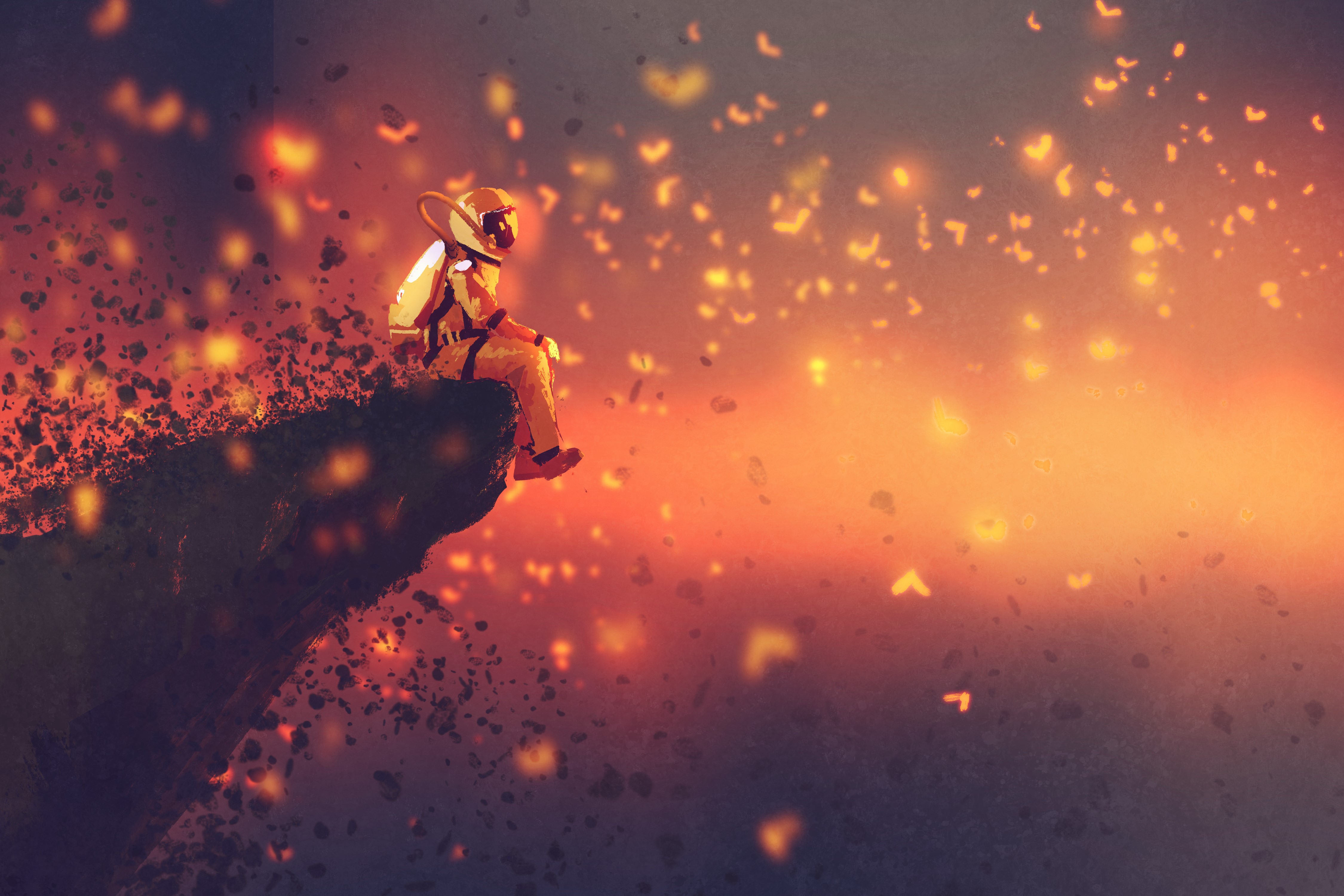 astronaut, scifi, artist, artwork, digital art, hd, 4k, 5k, HD Wallpaper