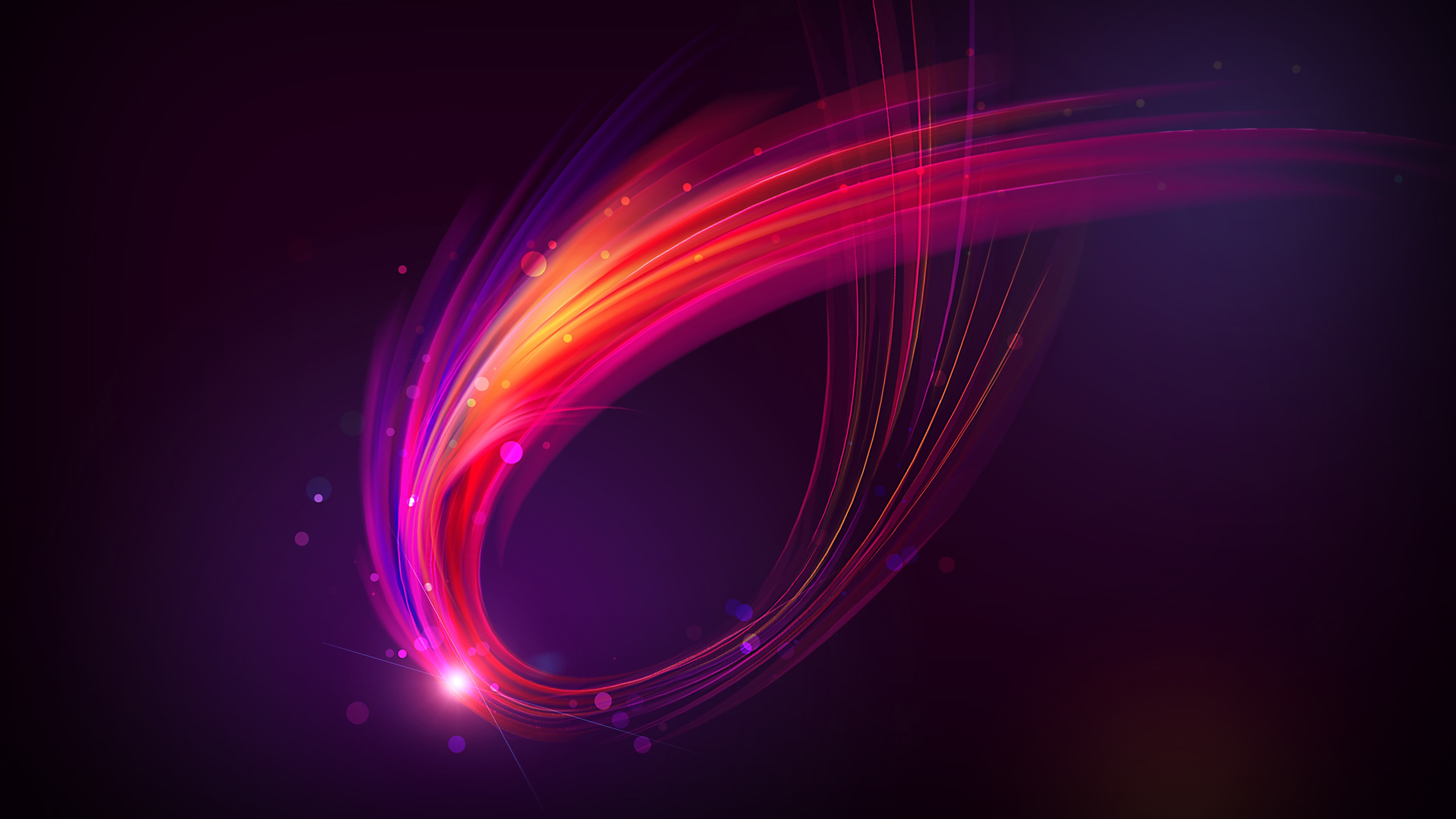 abstract, waves, artist, artwork, digital art, hd, purple, 4k, HD Wallpaper