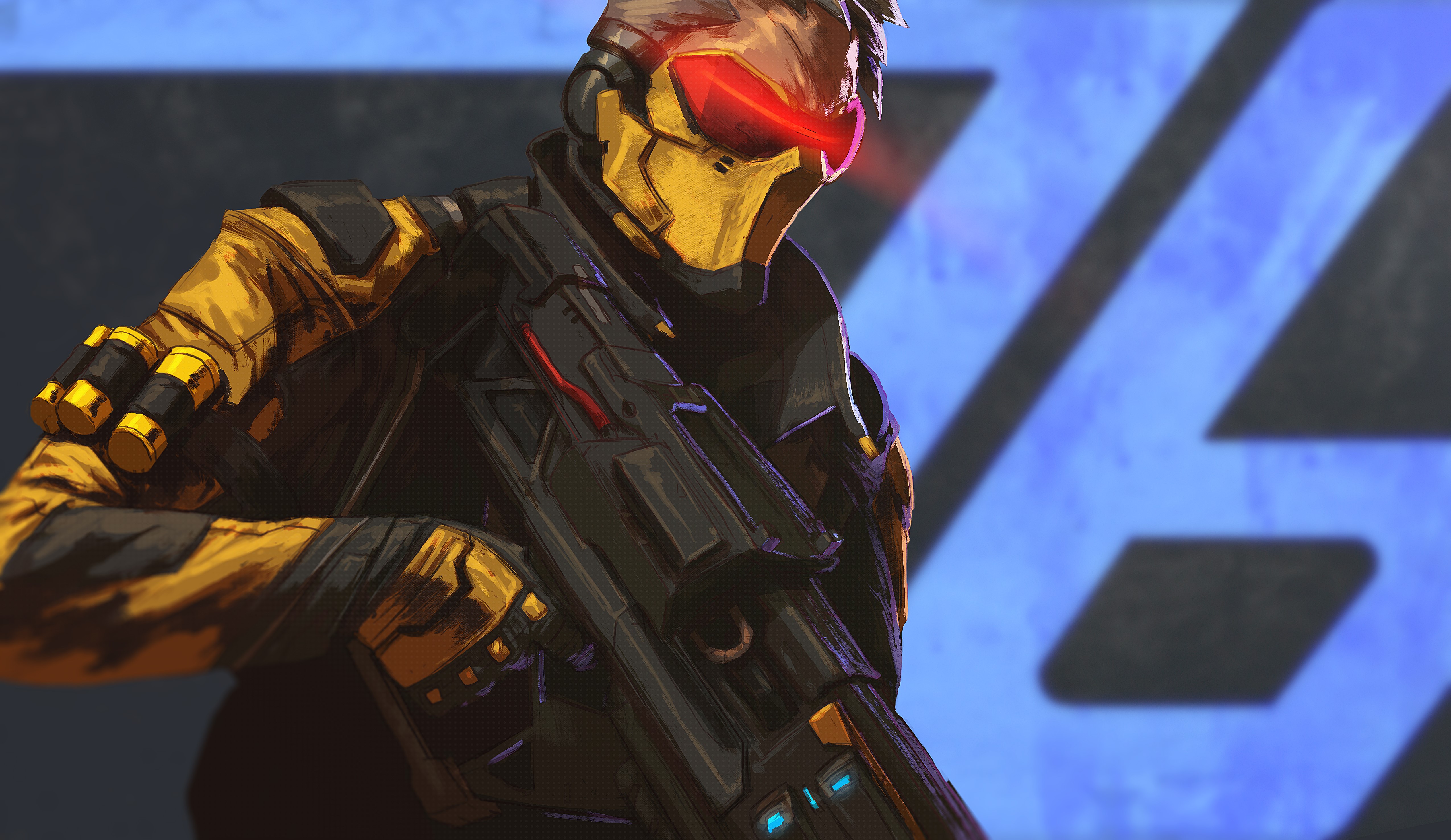 soldier 76, overwatch, games, hd, 4k, artist, artwork, digital art, deviantart, 5k, HD Wallpaper