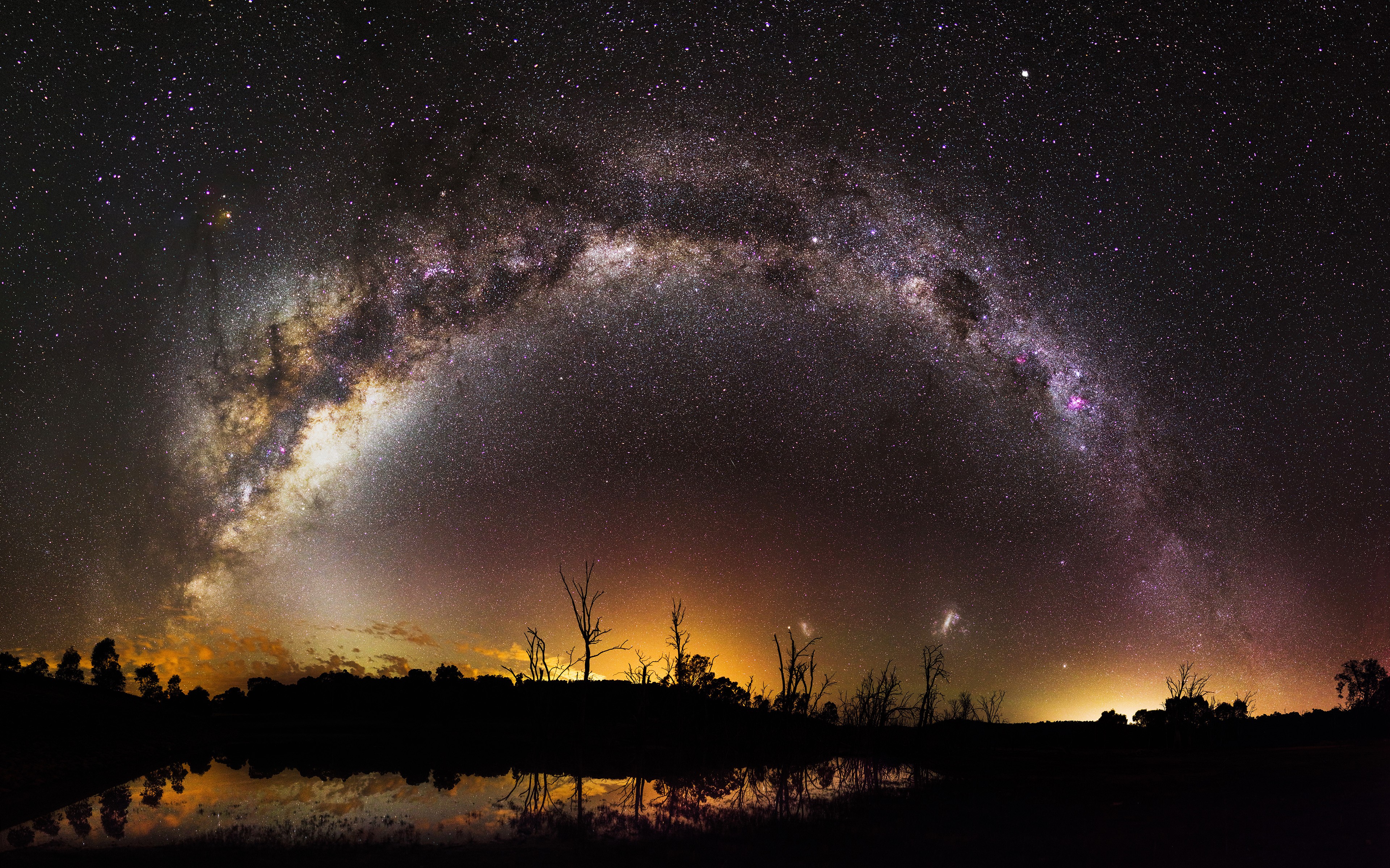 scifi, milky way, digital universe, hd, 4k, HD Wallpaper