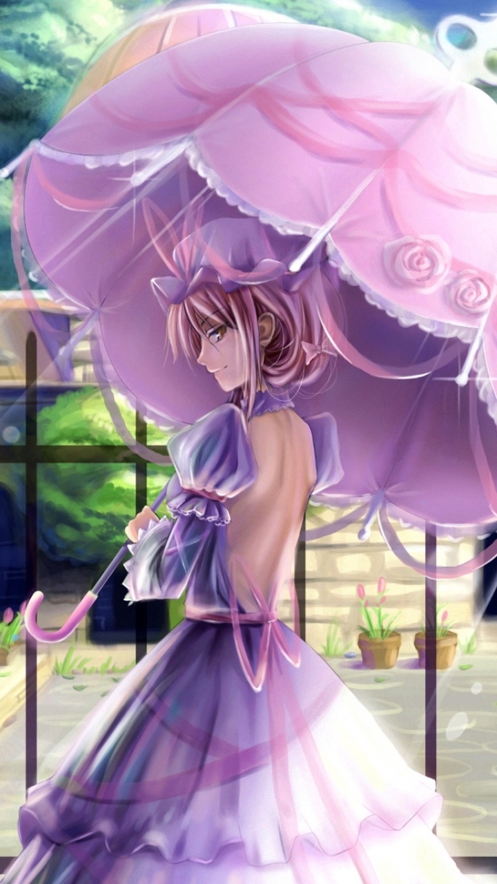 Anime Touhou, Yukari Yakumo, 720x1280, Phone HD Wallpaper