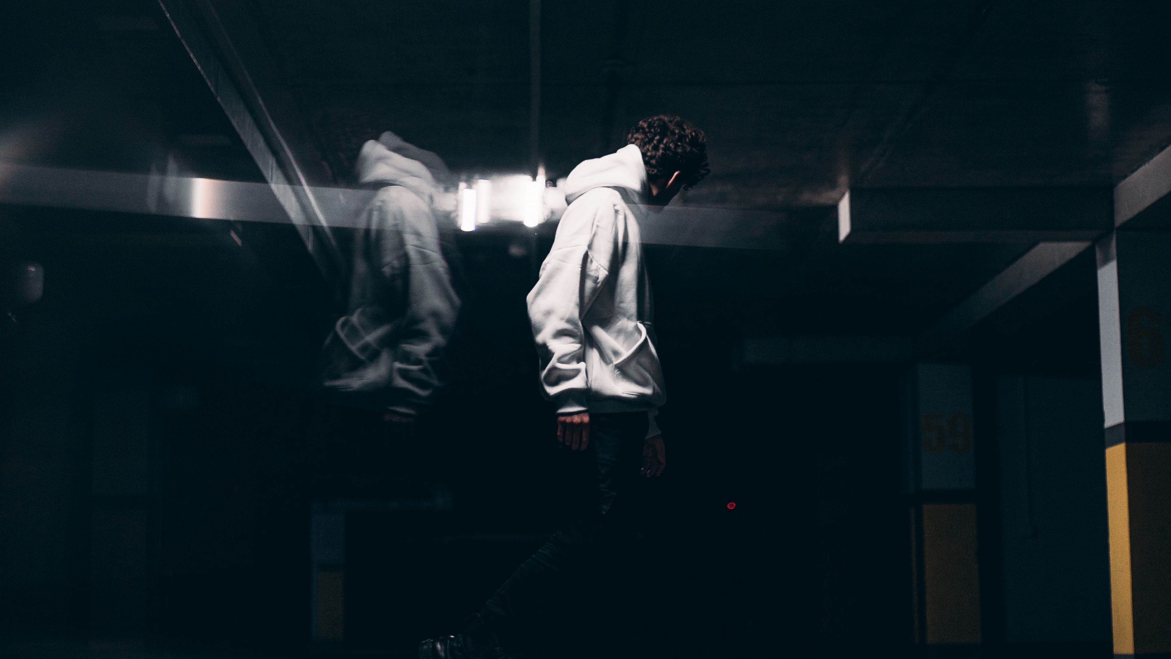 man, motion, blur, light, long exposure, 4k, HD Wallpaper