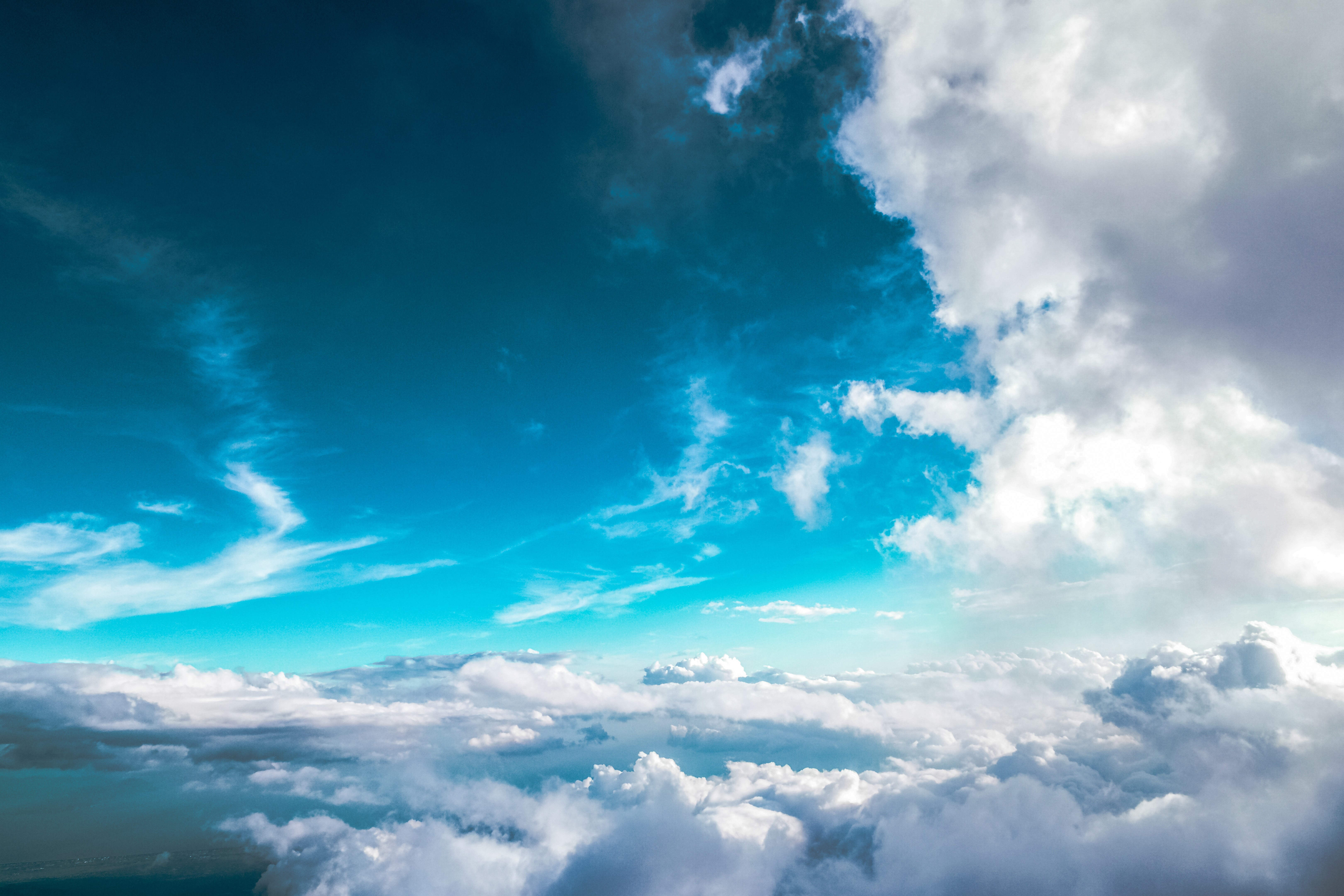 sky, blue, nature, hd, 4k, 5k, HD Wallpaper