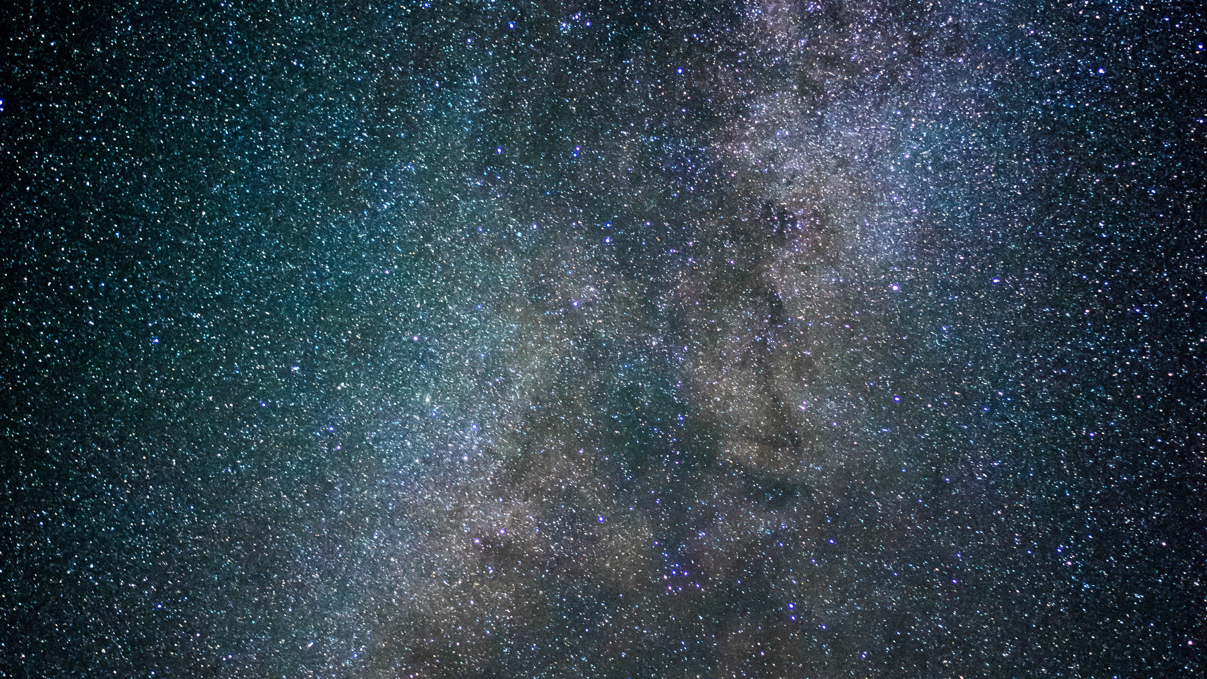 starry sky, milky way, space, stars, night, 4k, HD Wallpaper
