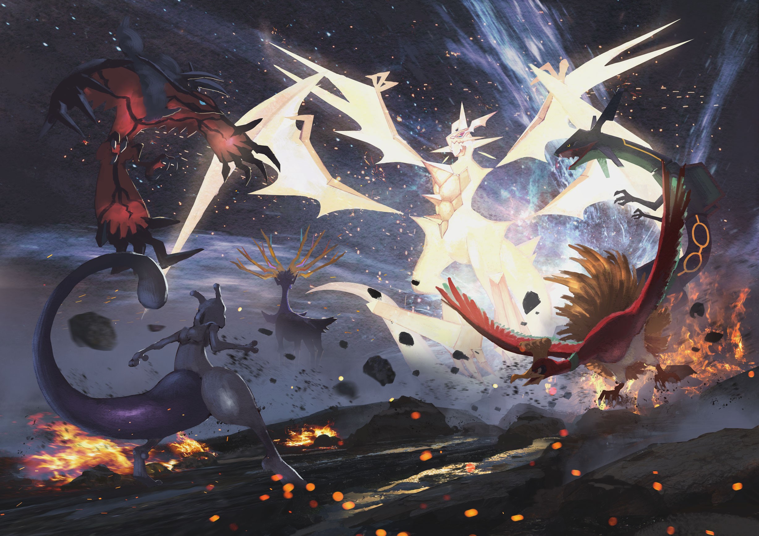 pokemon ultra sun and ultra moon, 2017 games, games, hd, artist, artwork, digital art, HD Wallpaper