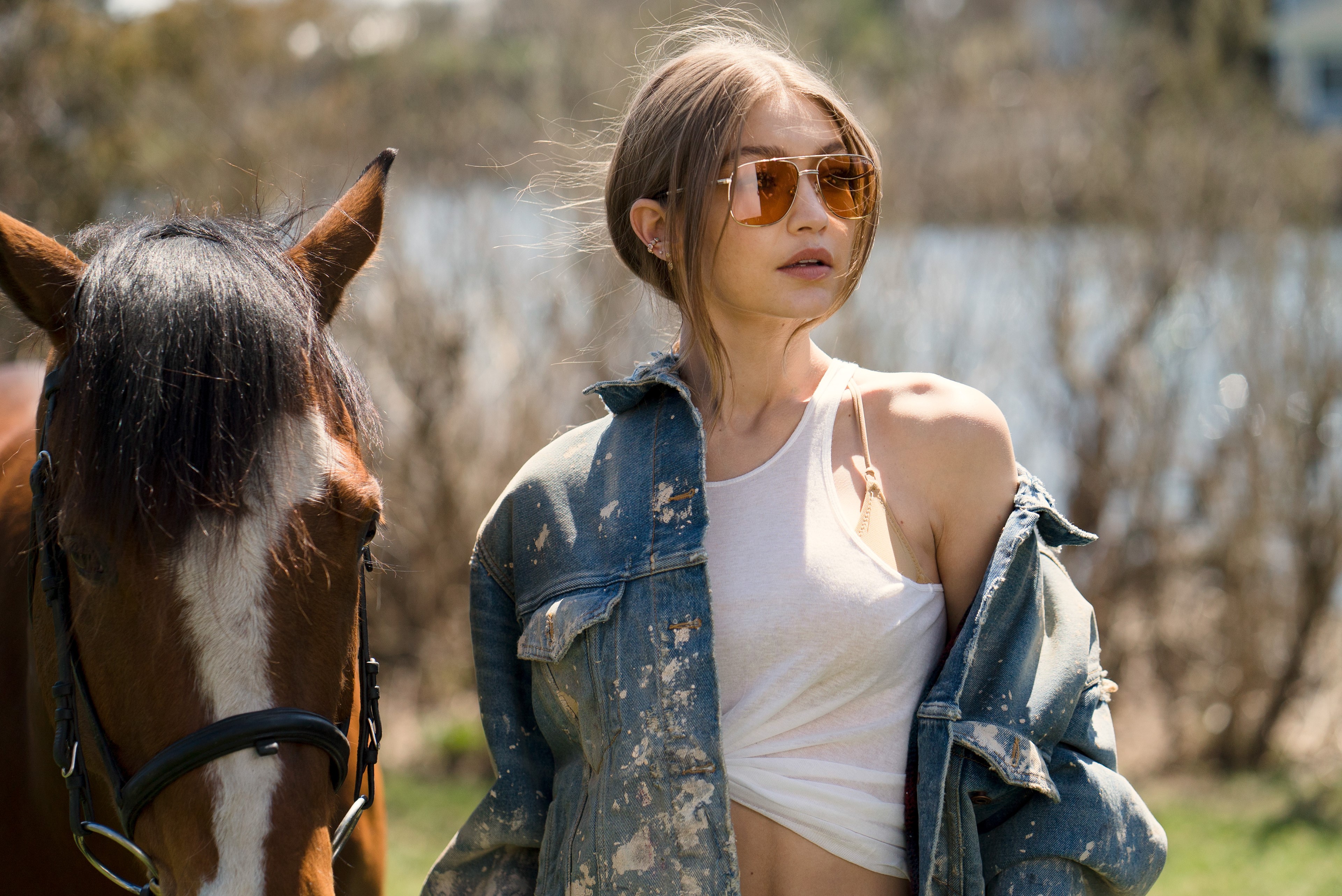gigi hadid, celebrities, girls, hd, photoshoot, 4k, glasses, HD Wallpaper