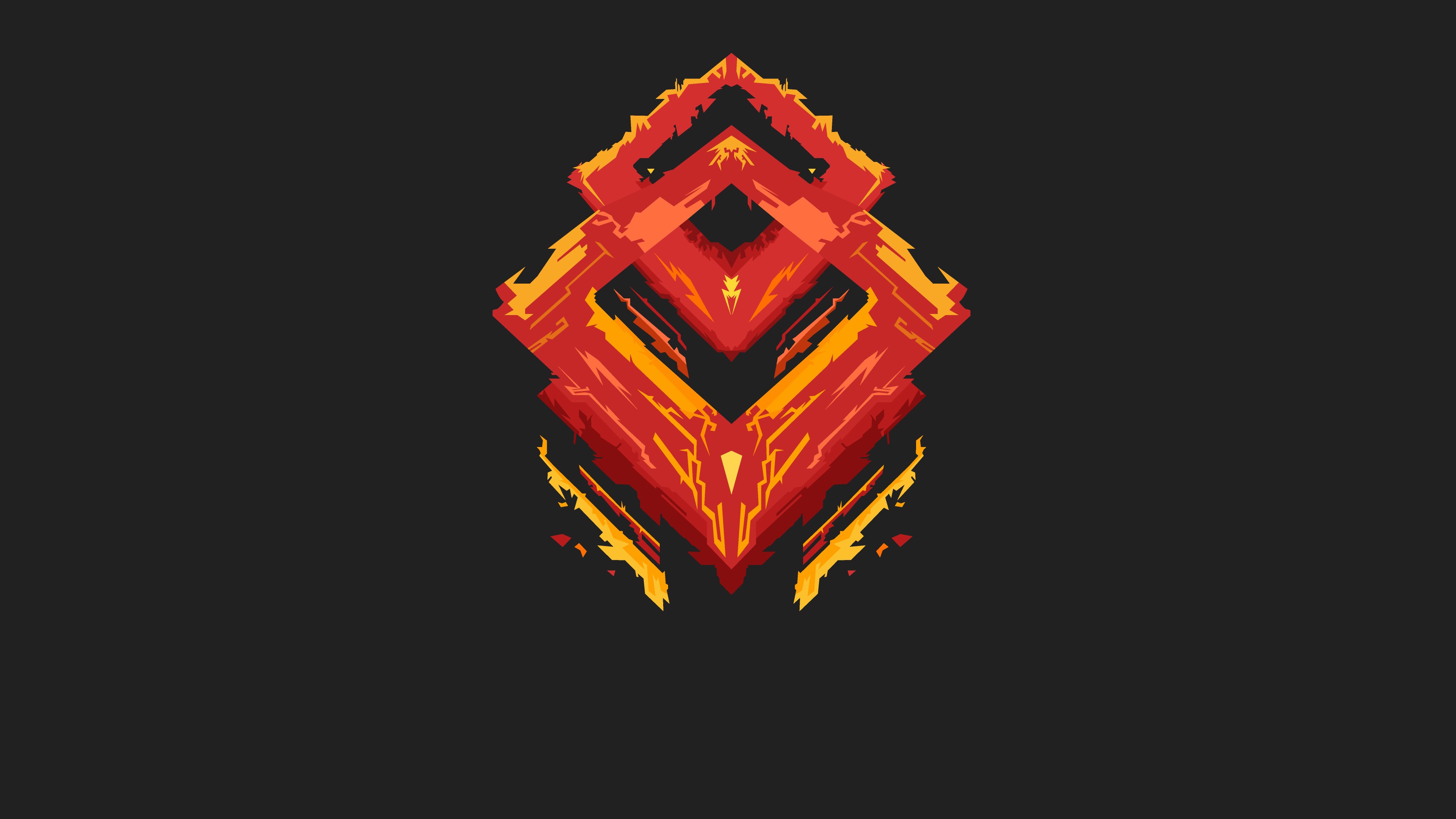 minimalism, logo, devil, artwork, artist, digital art, hd, 4k, HD Wallpaper