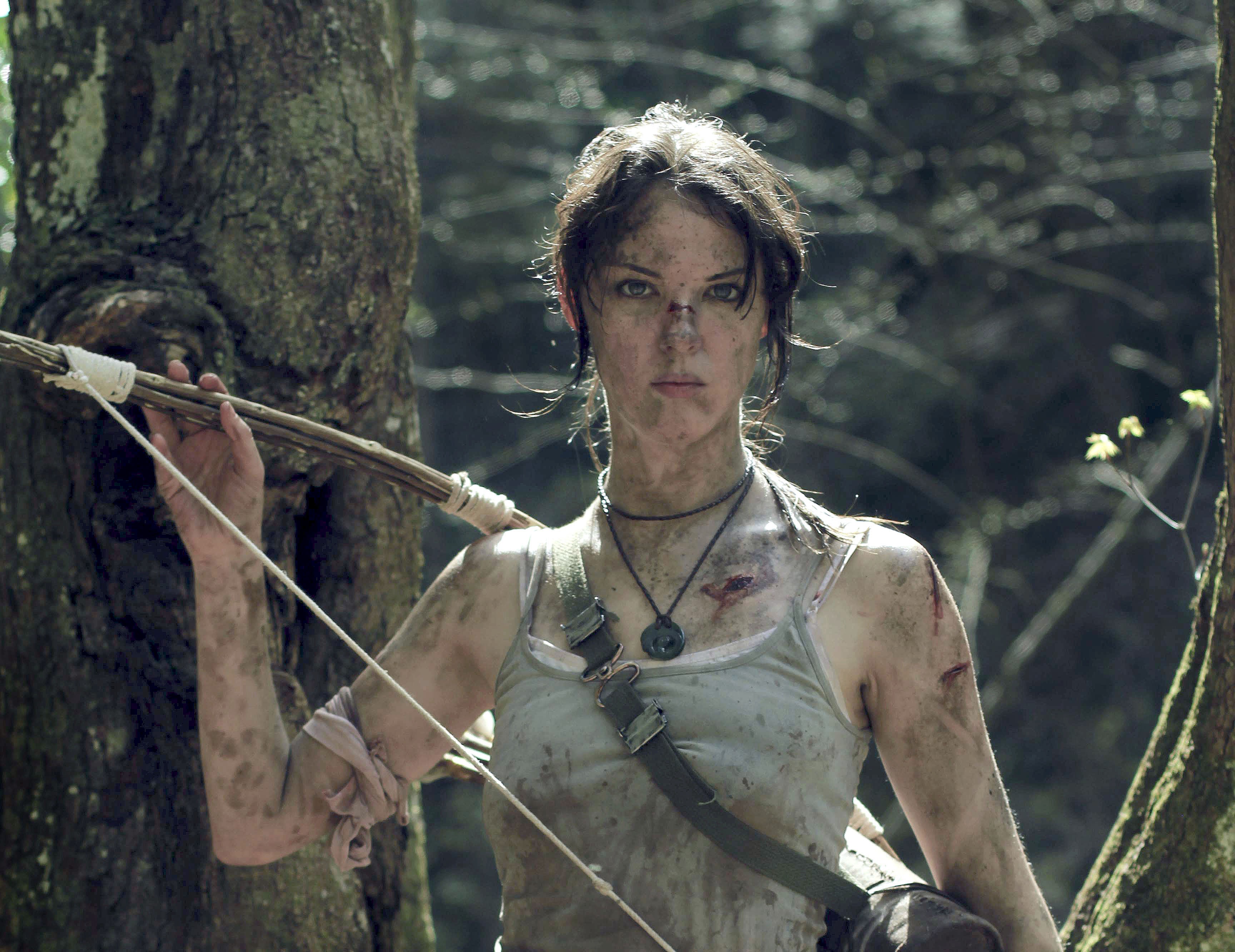 cosplay, tomb raider, lara croft, 4k, hd, artist, deviantart, girls, model, HD Wallpaper