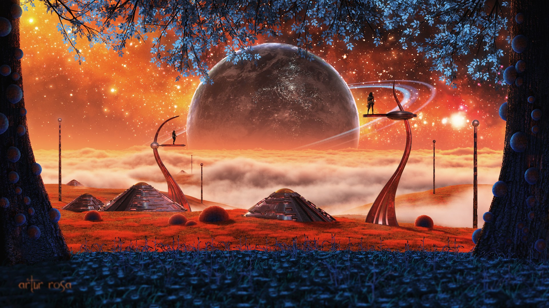 artist, nebula, artwork, digital art, hd, deviantart, HD Wallpaper