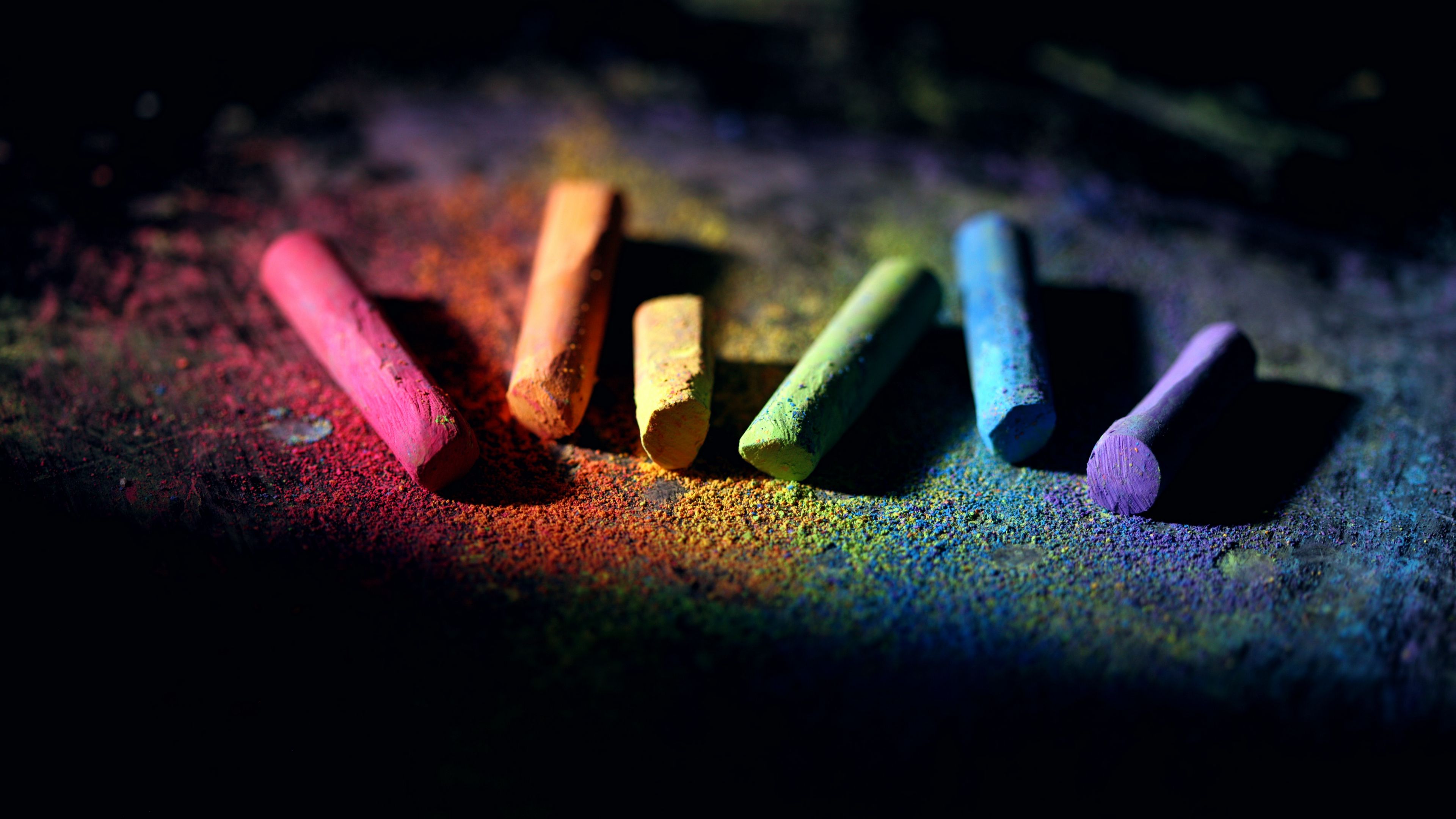 crayons, colorful, paint, hobby, 4k, HD Wallpaper