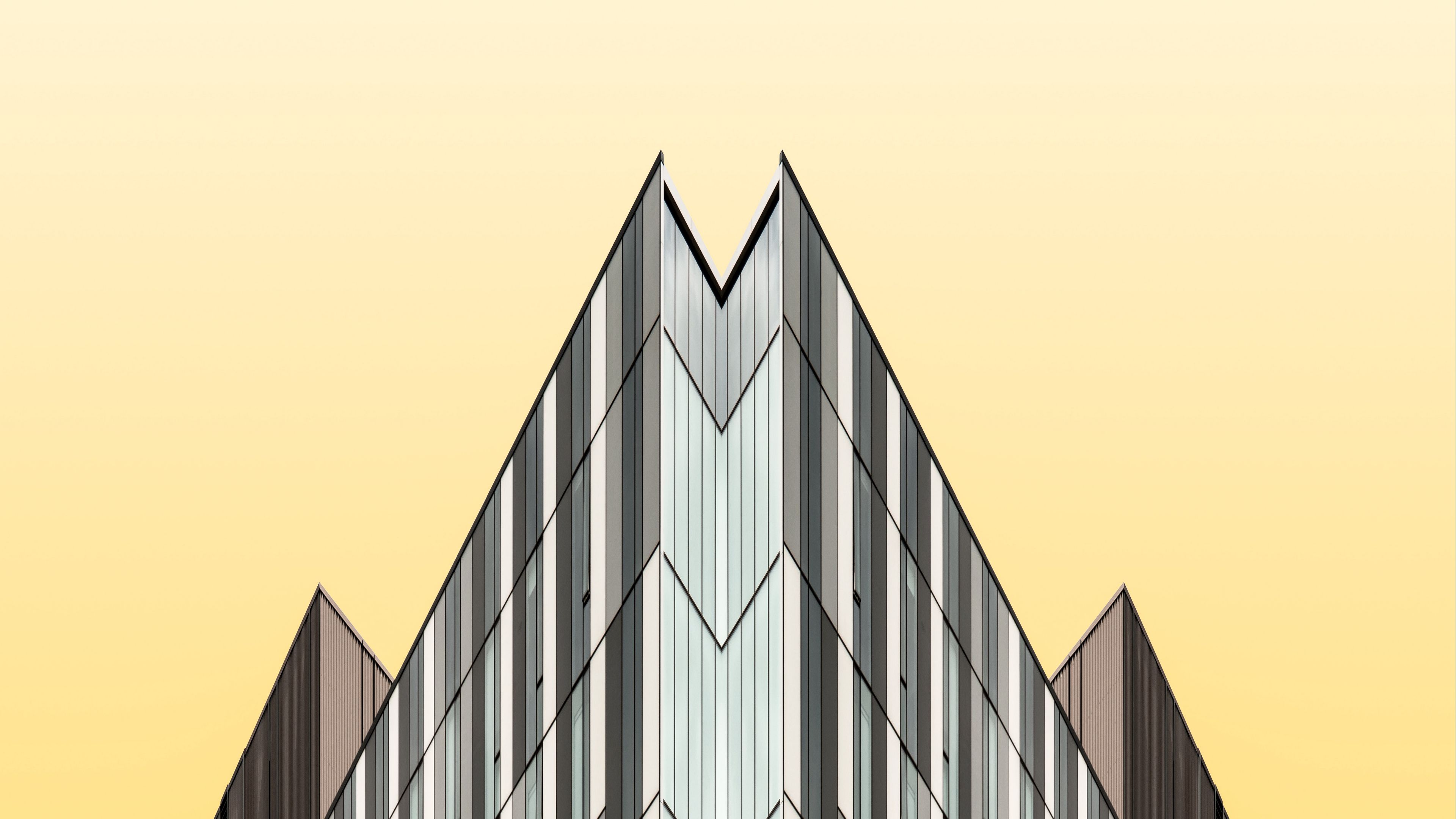 building, architecture, minimalism, geometry, 4k, HD Wallpaper