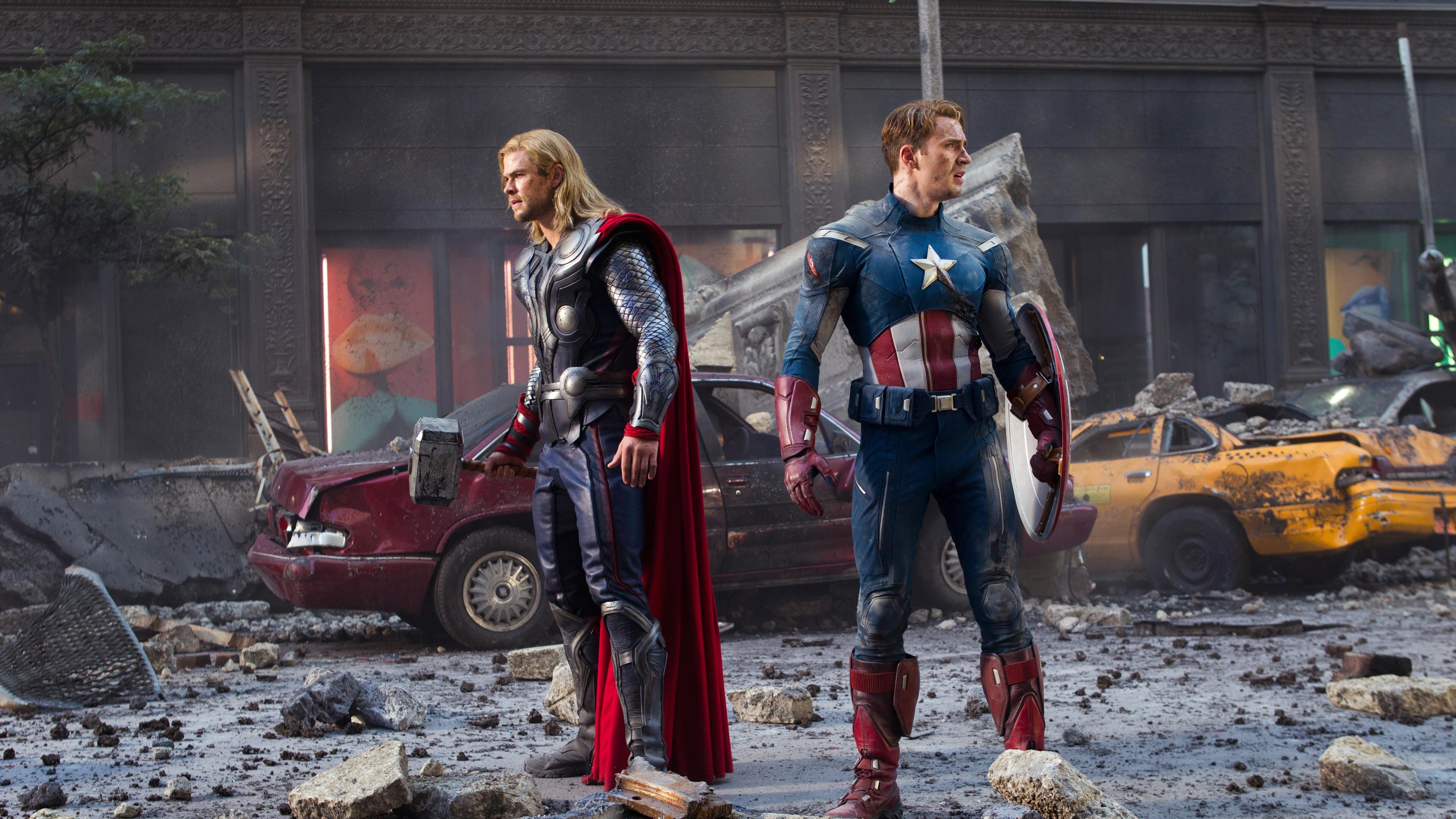 captain america, thor, avengers, hd, 4k, 5k, HD Wallpaper