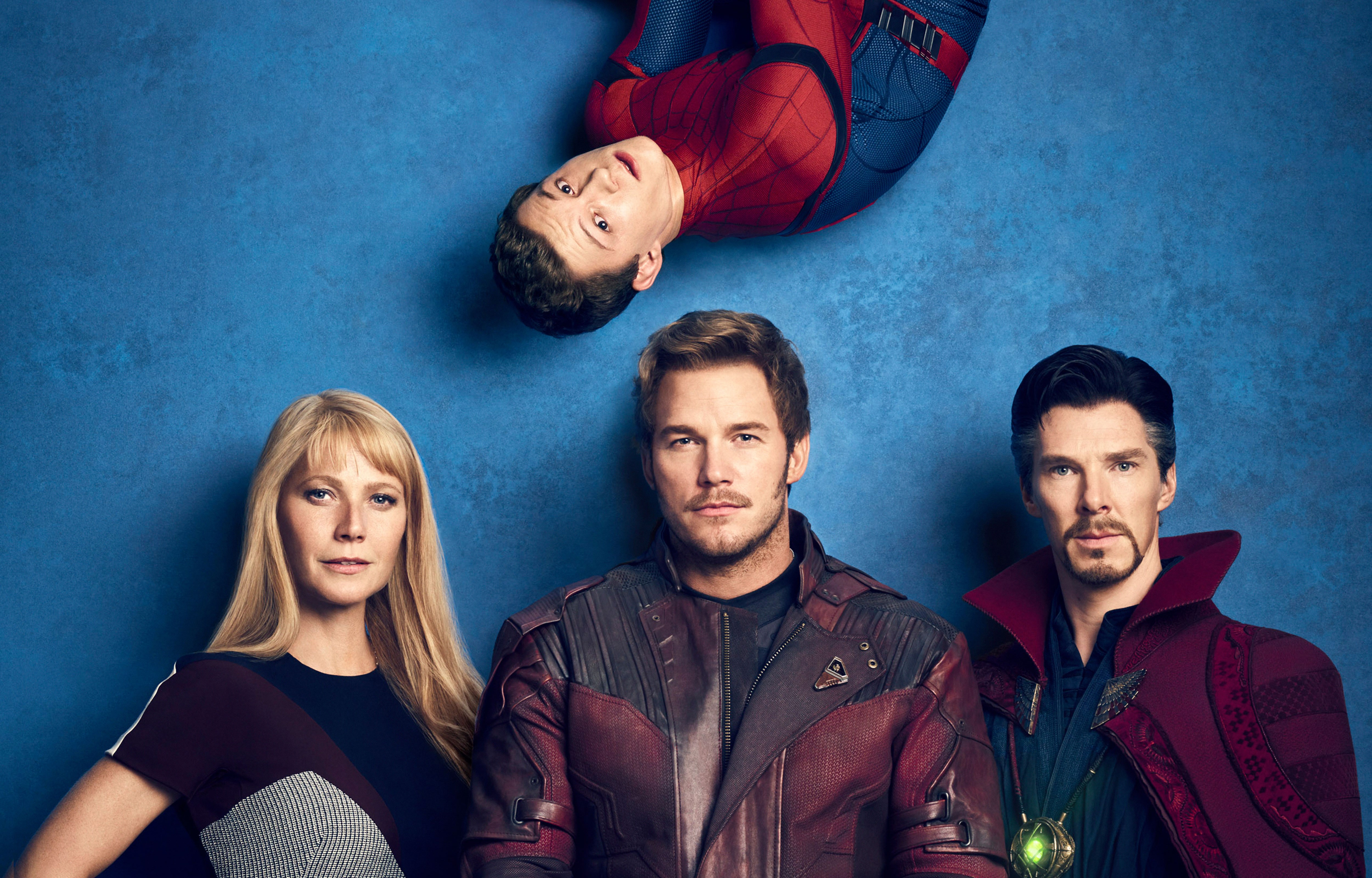 avengers infinity war, 2018 movies, movies, hd, 4k, 5k, star lord, doctor strange, spiderman, HD Wallpaper