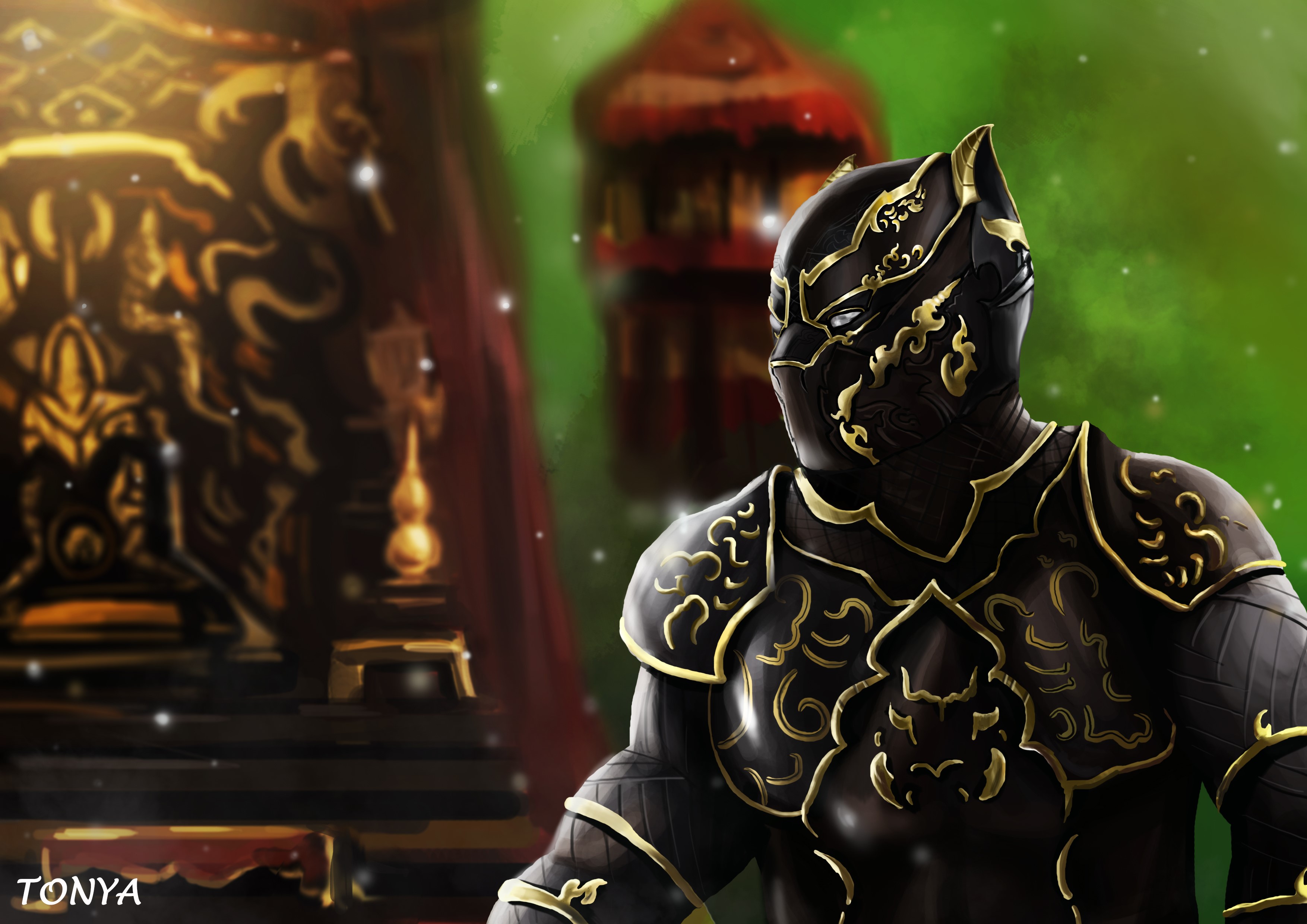 black panther, movies, hd, 4k, artist, deviantart, digital art, artwork, HD Wallpaper