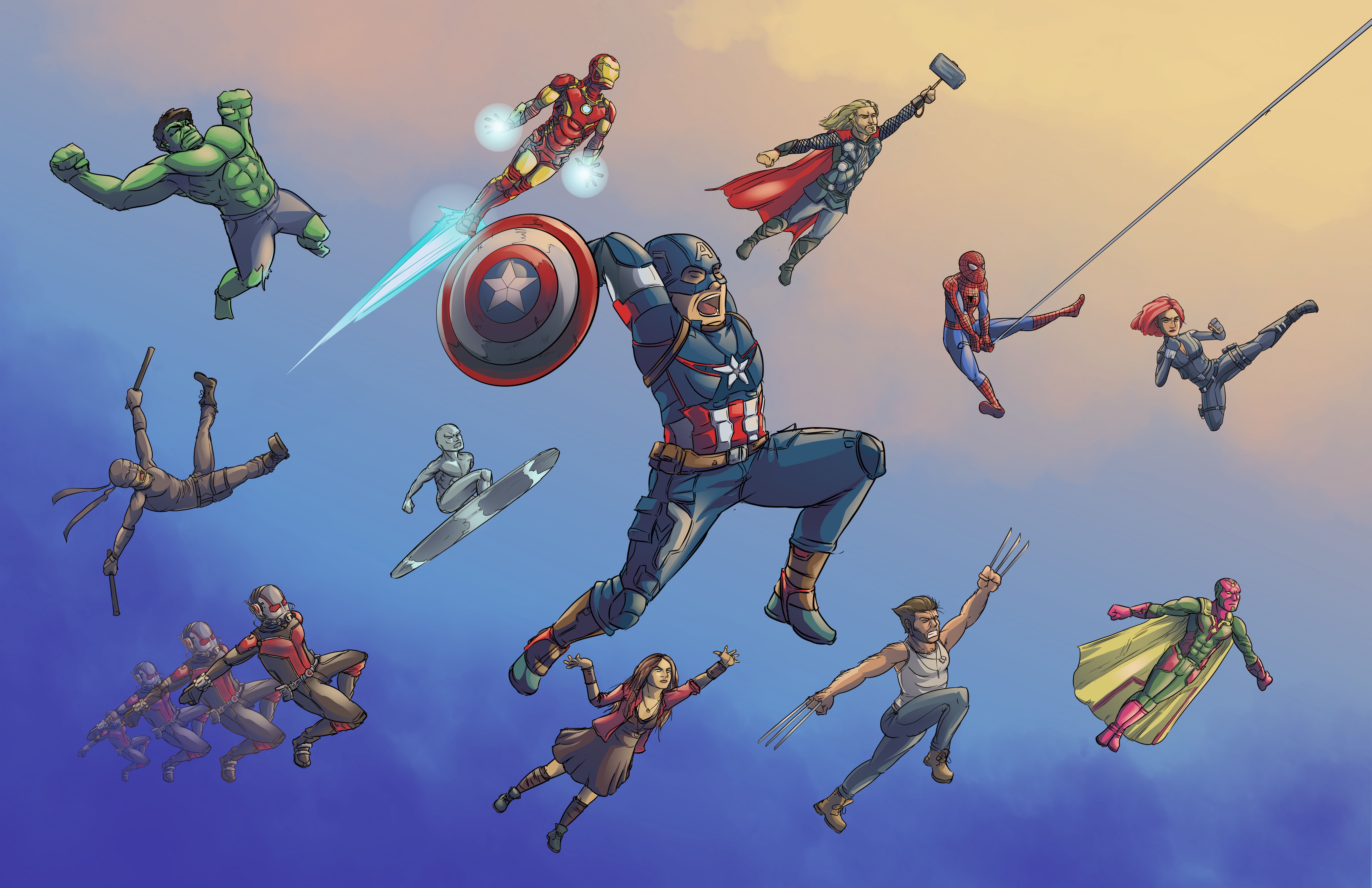 marvel, hd, 4k, 5k, artwork, deviantart, digital art, superheroes, HD Wallpaper