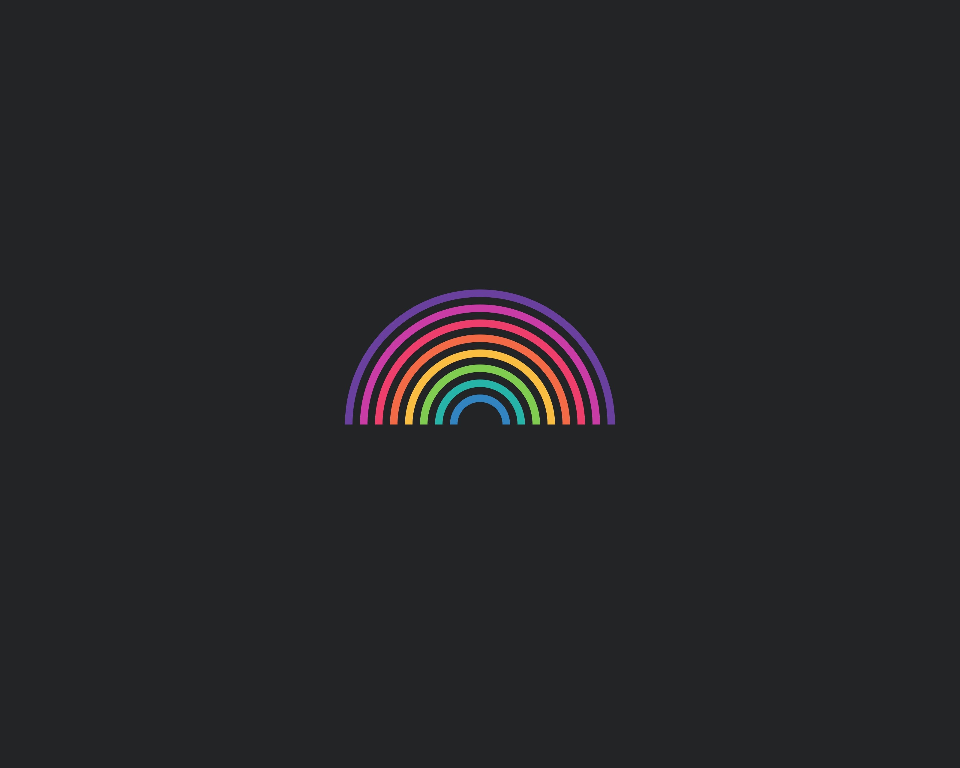 rainbow, abstract, artwork, digital art, hd, 4k, HD Wallpaper