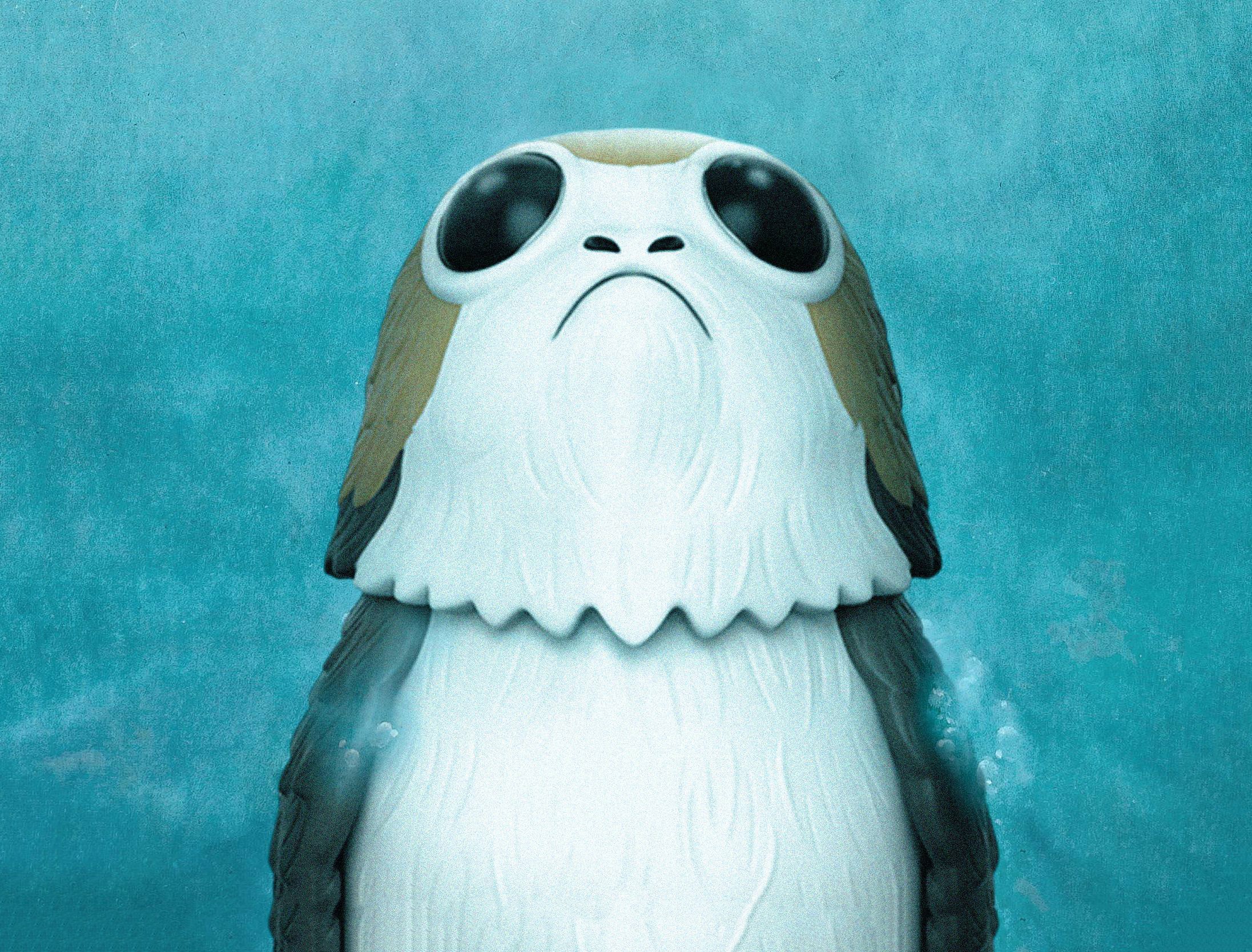 star wars the last jedi, 2018 movies, porgs, poster, movies, hd, HD Wallpaper