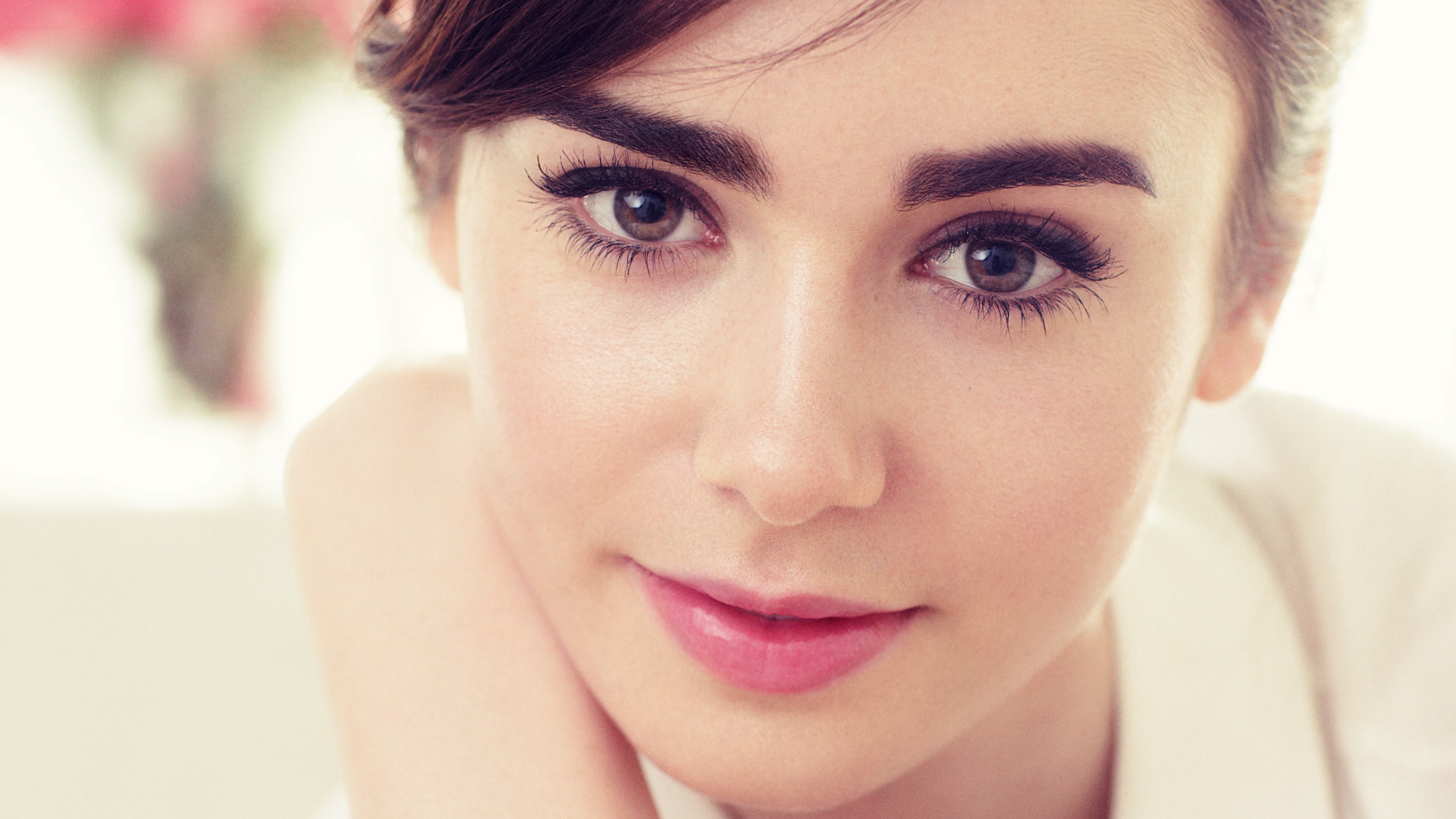 lily collins, celebrities, girls, hd, 4k, closeup, HD Wallpaper