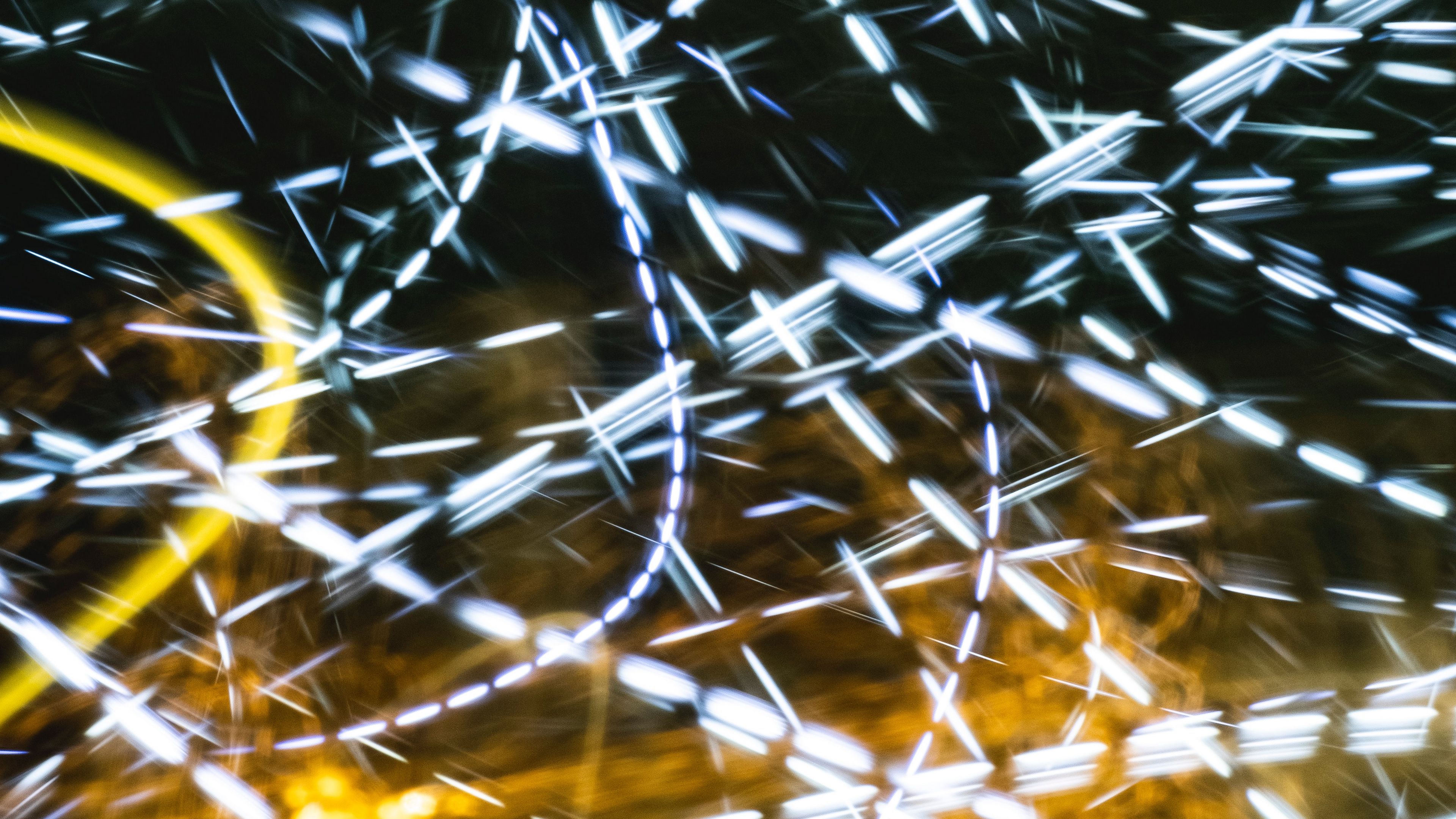 abstraction, light, sparks, glare, 4k, HD Wallpaper