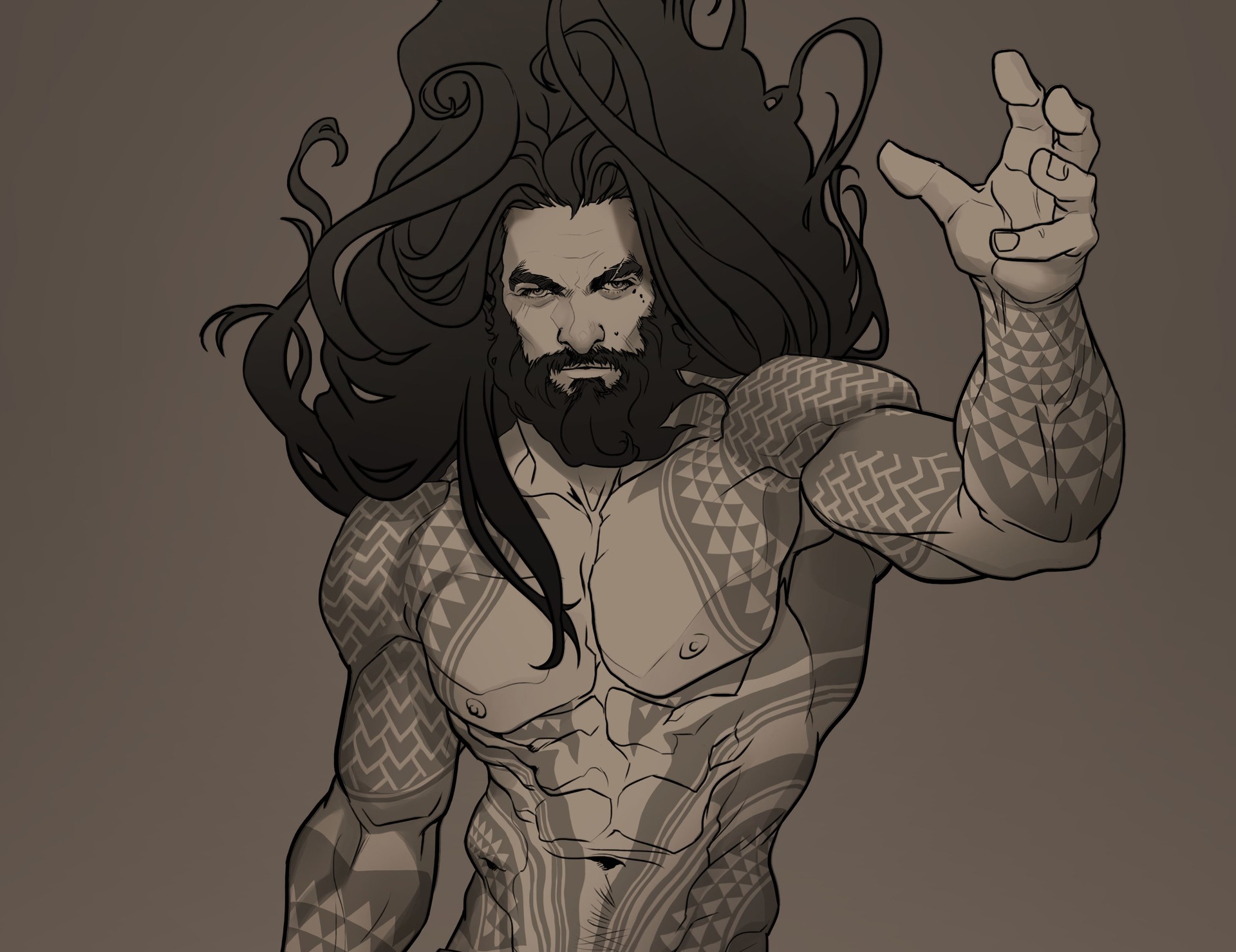aquaman, artwork, hd, artist, deviantart, HD Wallpaper