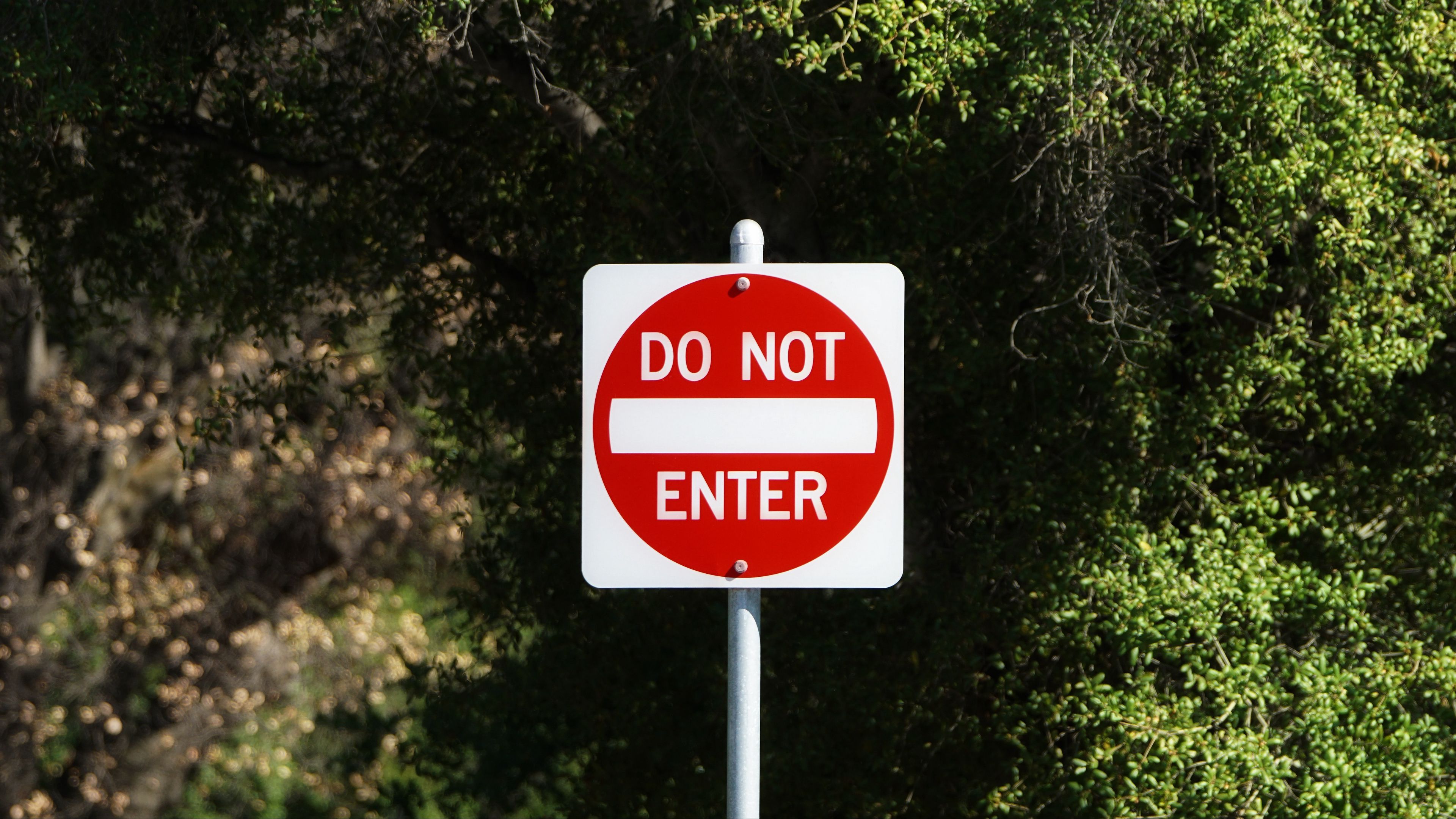sign, inscription, warning, prohibition, 4k, HD Wallpaper