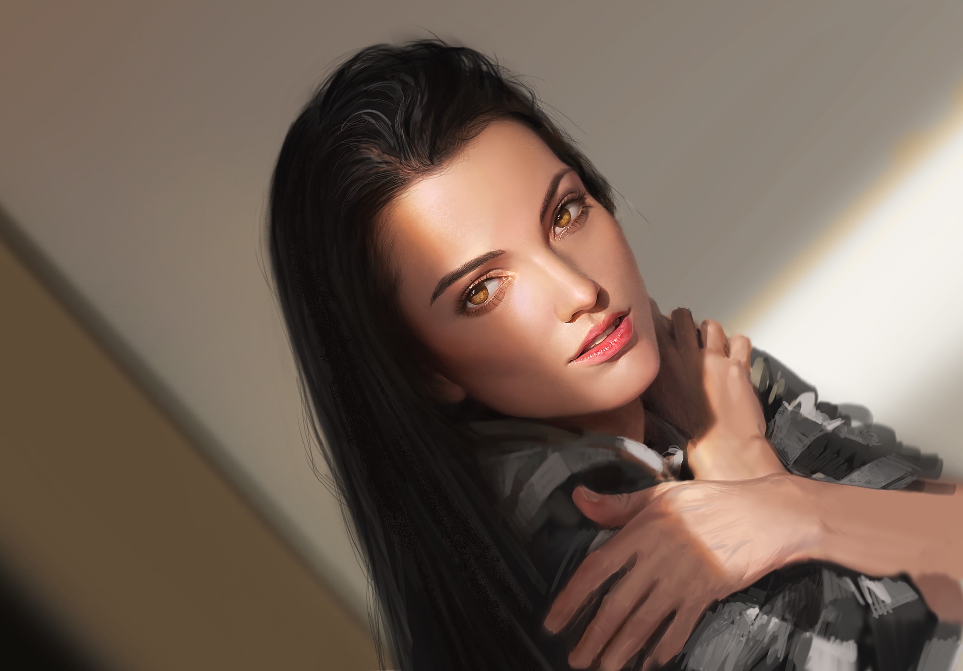 fantasy girls, hd, painting, artistic, HD Wallpaper