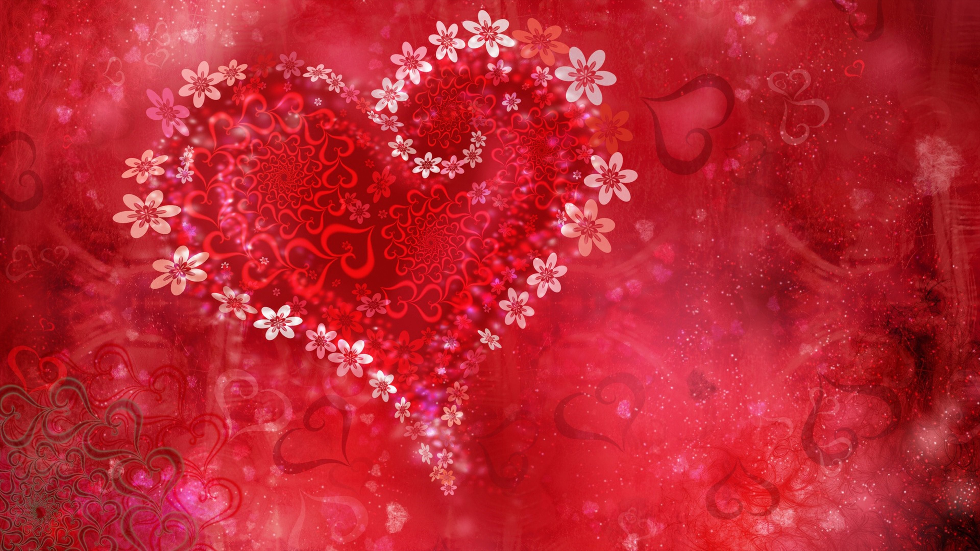 valentine day, celebrations, heart, love, hd, 4k, background, HD Wallpaper
