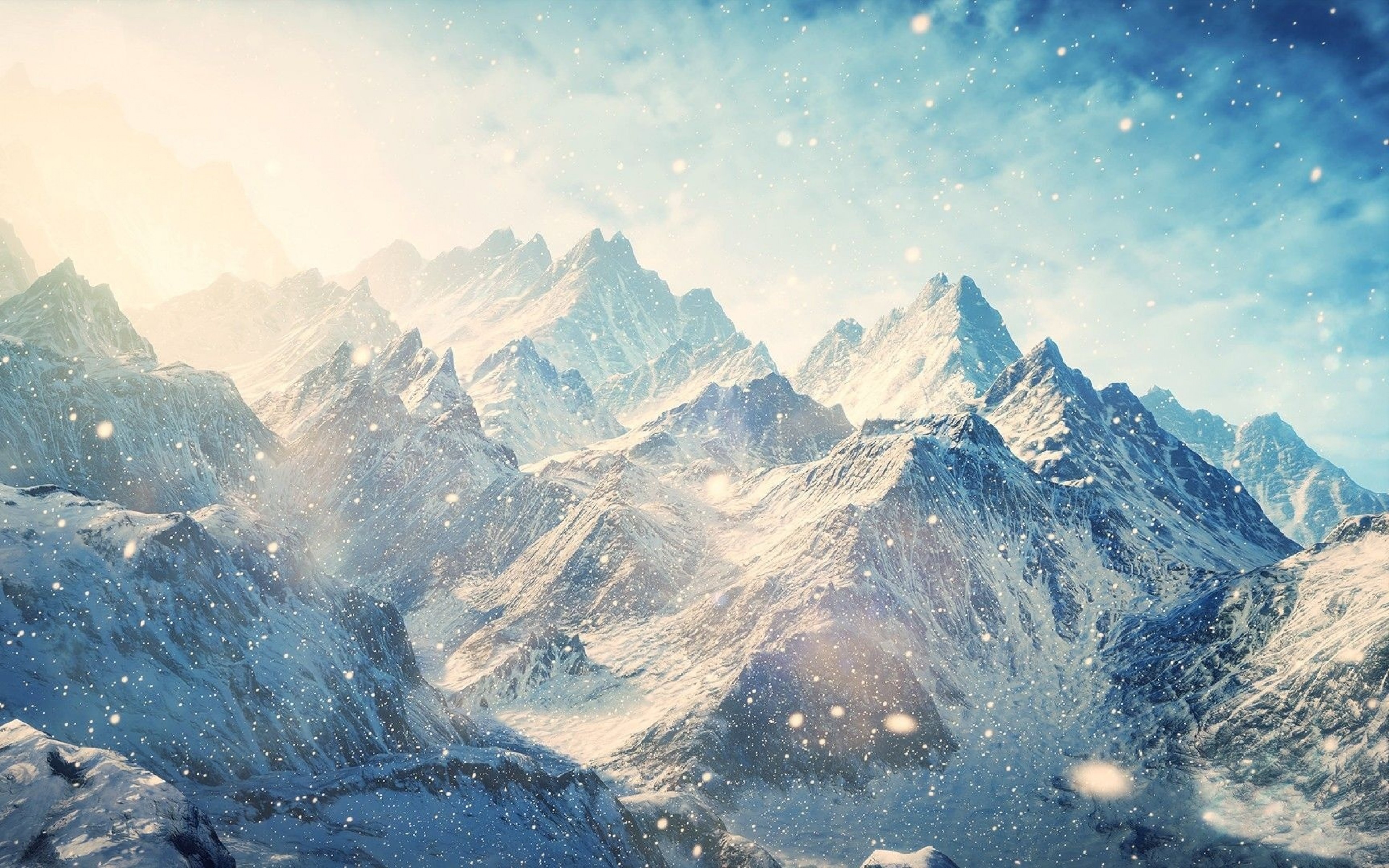 mountains, nature, hd, 4k, snow, HD Wallpaper