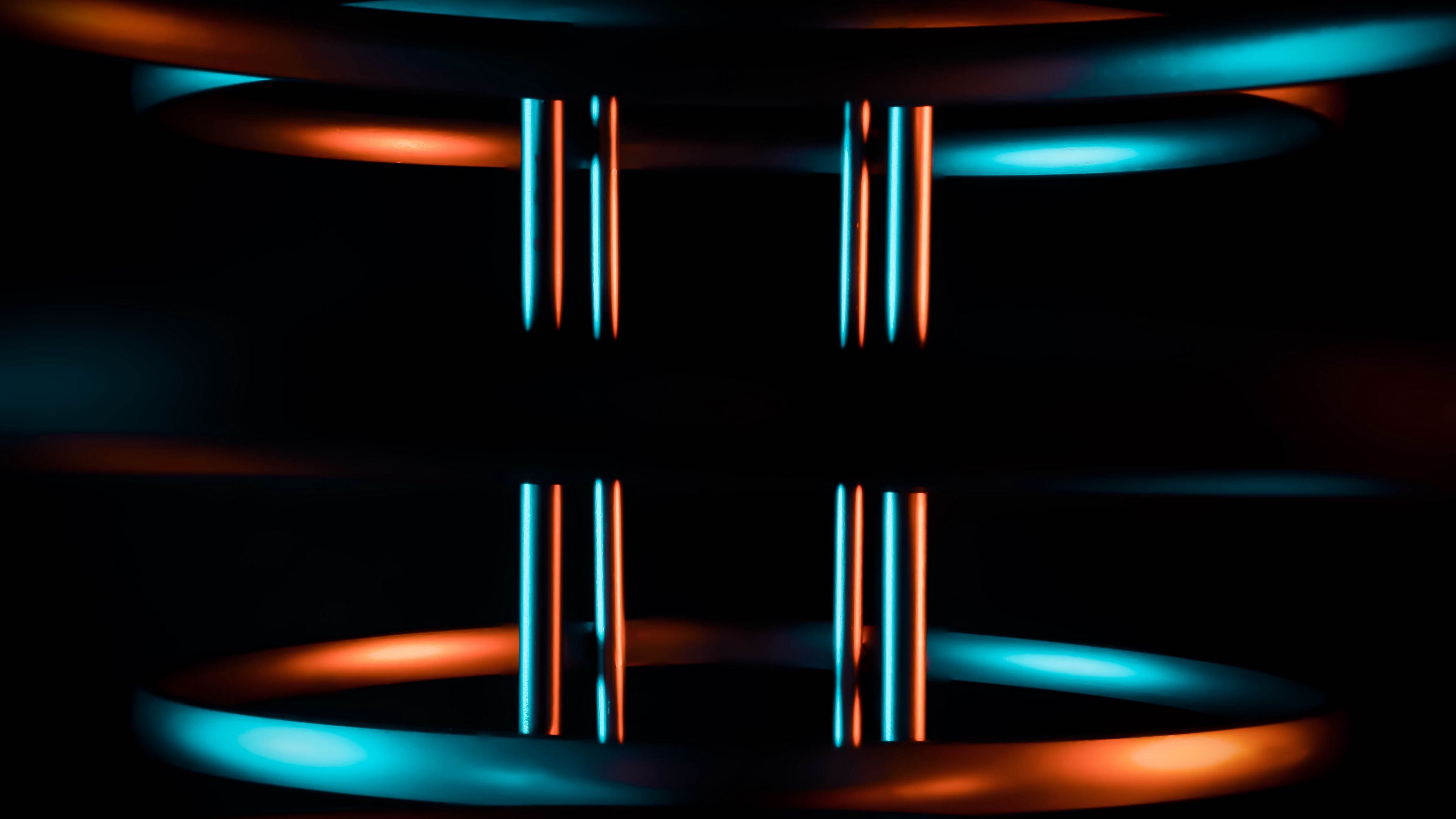 design, metal, dark, backlight, 4k, HD Wallpaper