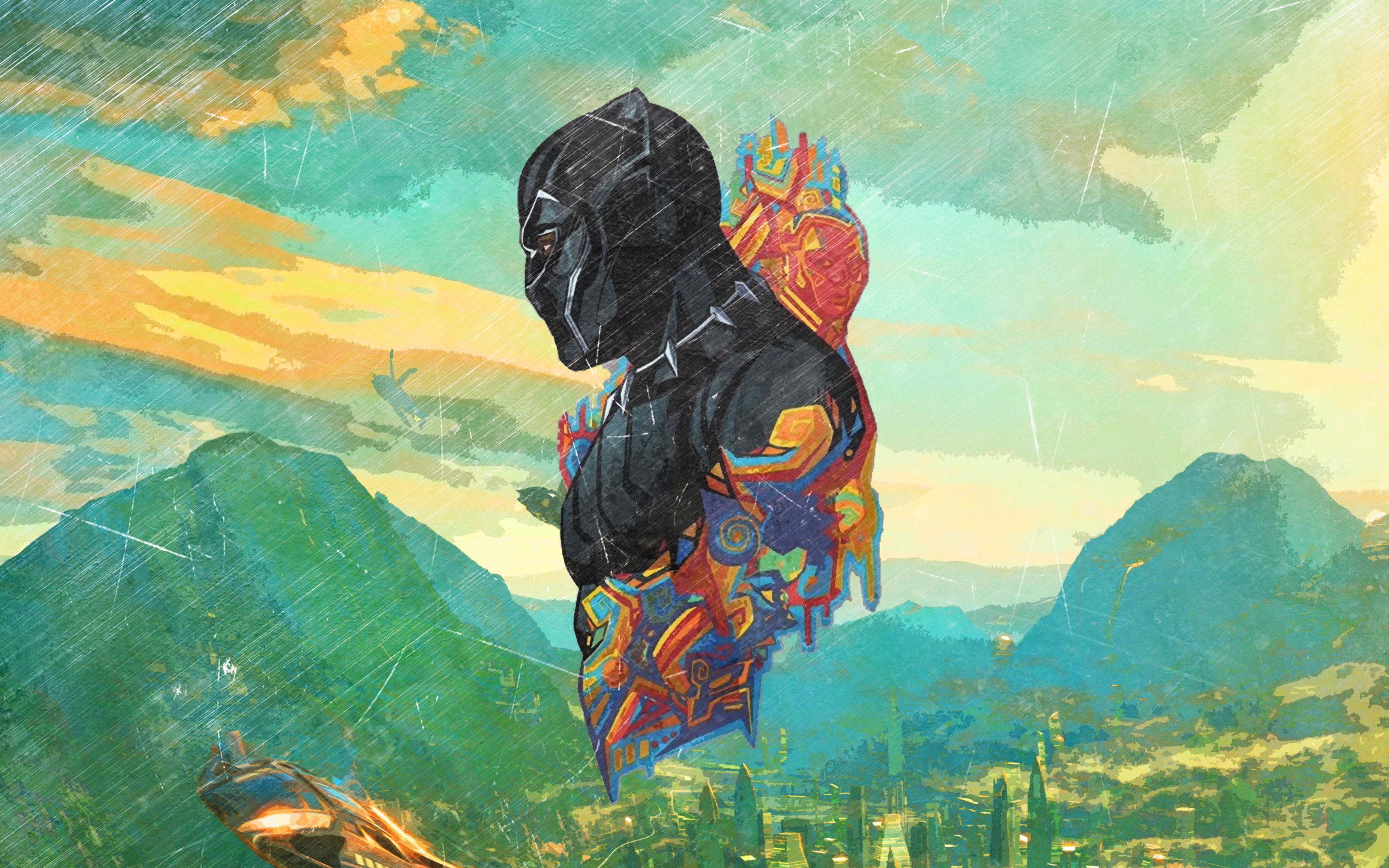 black panther, movies, 2018 movies, hd, artist, HD Wallpaper