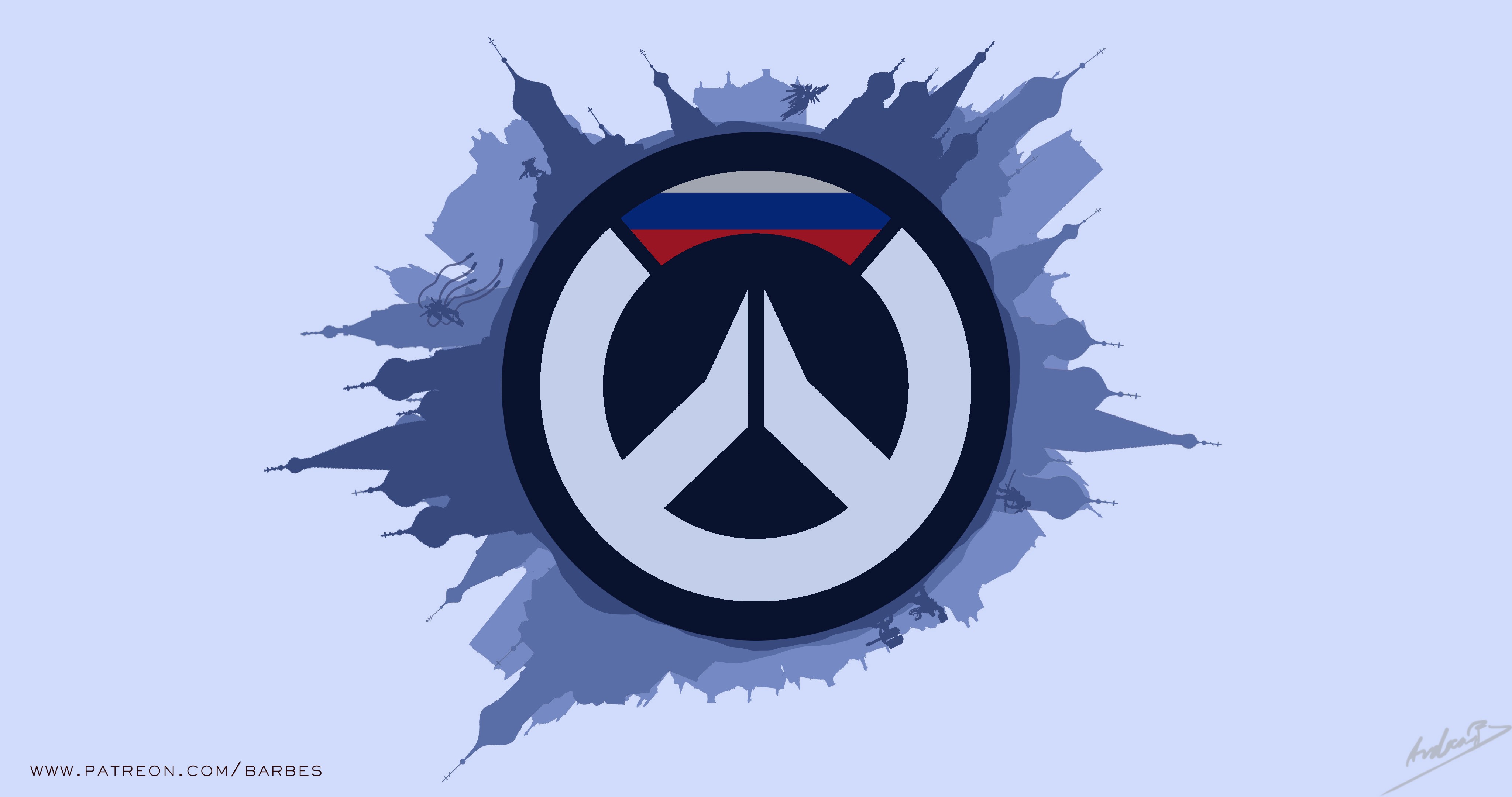 overwatch, games, minimalism, artwork, artist, digital art, hd, 4k, HD Wallpaper