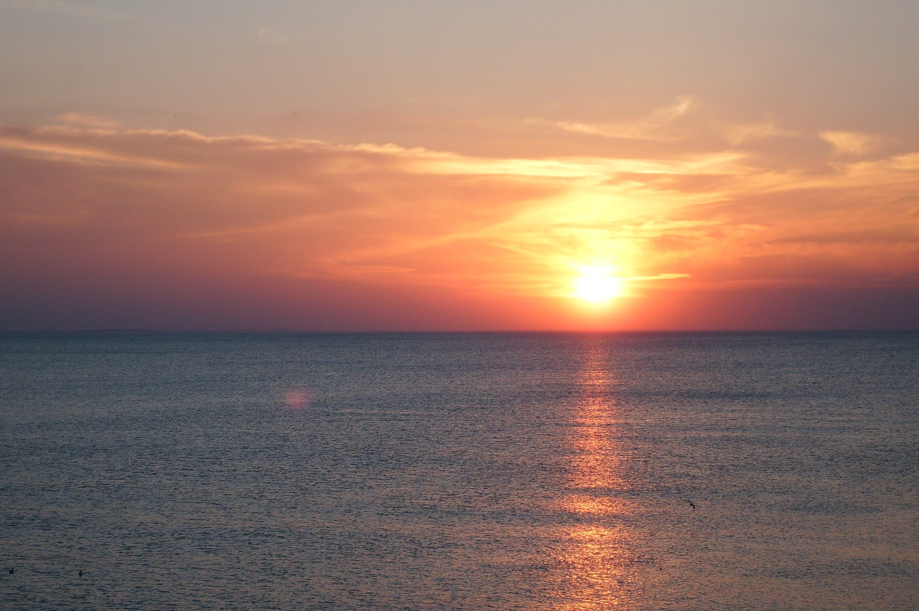 sea, poland, nature, world, photography, sunset, HD Wallpaper
