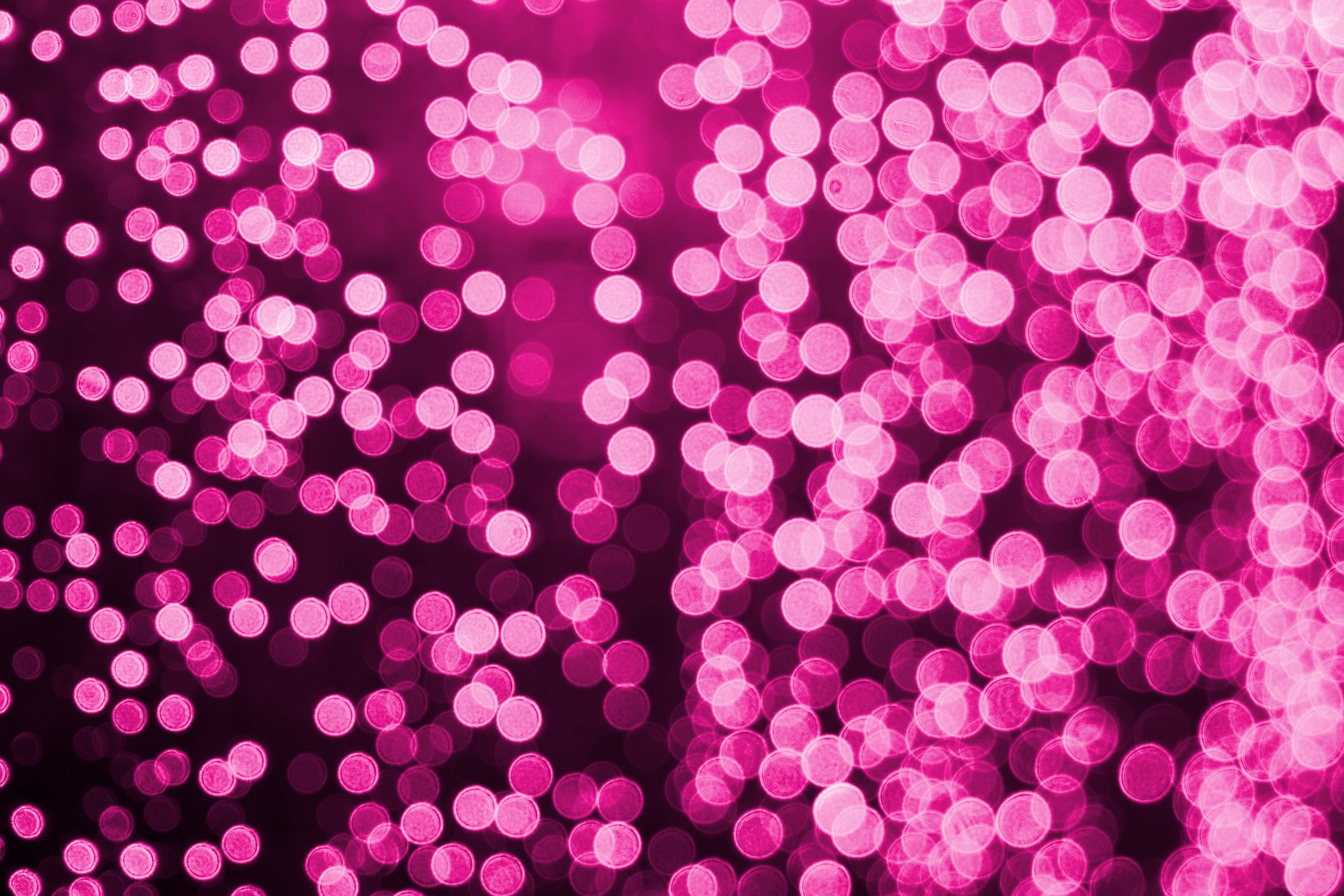 bokeh effect, lights, photography, hd, 4k, 5k, pink, HD Wallpaper