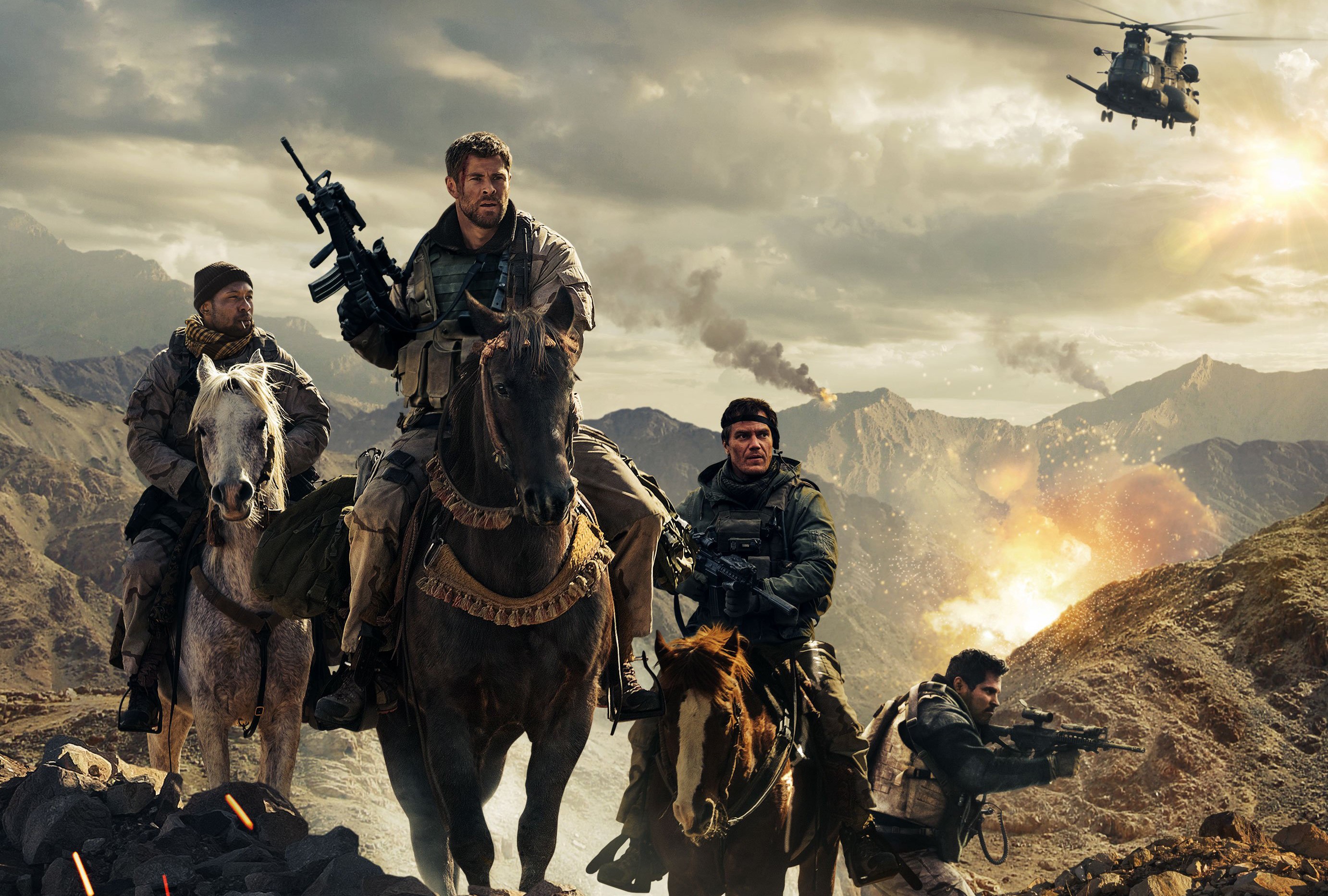 12 strong, 2018 movies, chris hemsworth, movies, hd, HD Wallpaper