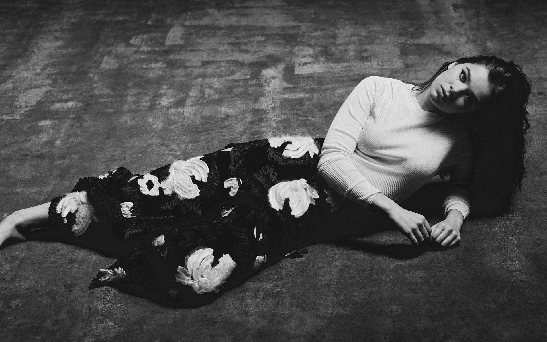 hailee steinfeld, celebrities, girls, music, hd, monochrome, black and white, HD Wallpaper