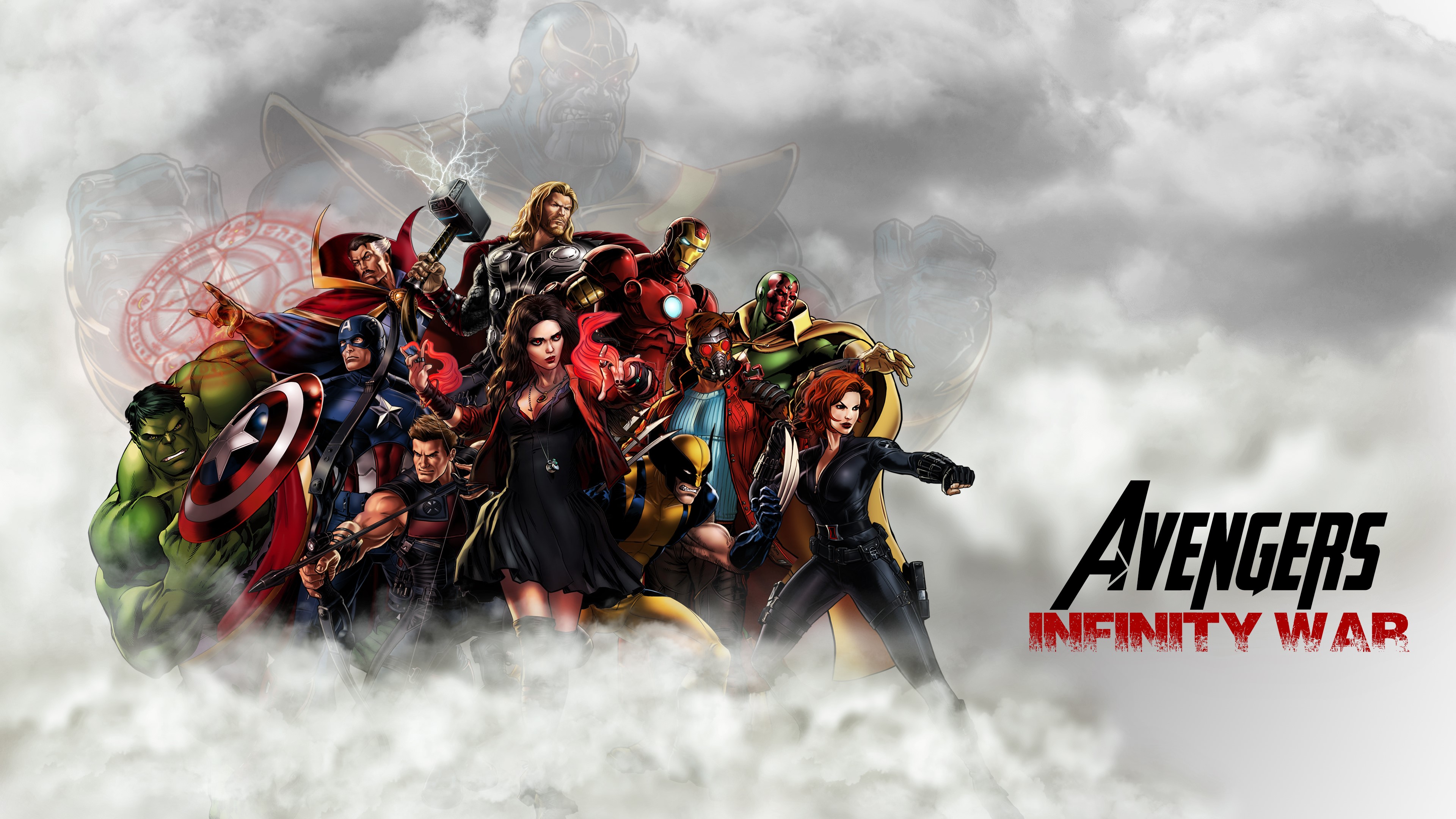 avengers infinity war, 2018 movies, movies, hd, 4k, artwork, deviantart, artist, HD Wallpaper