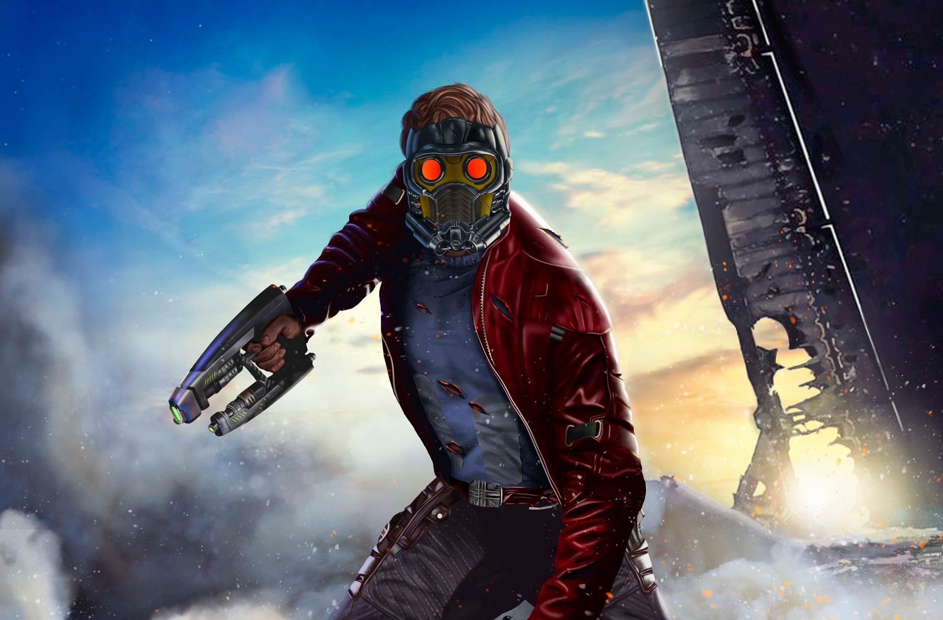 star lord, superheroes, artwork, artist, digital art, hd, artstation, HD Wallpaper
