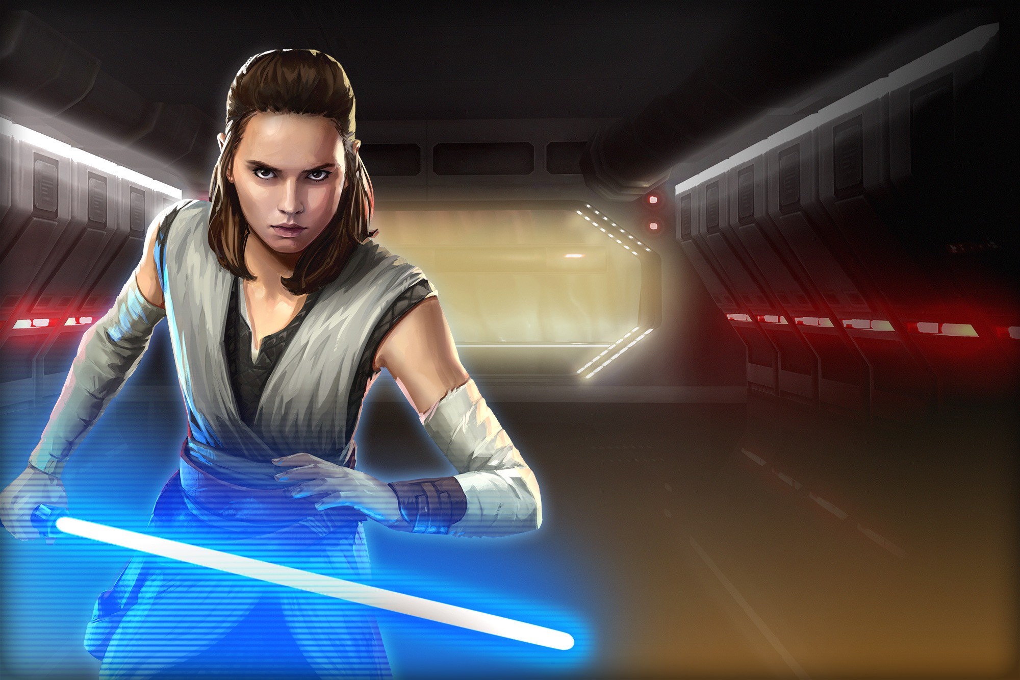 star wars galaxy of heroes, games, rey, star wars, hd, HD Wallpaper