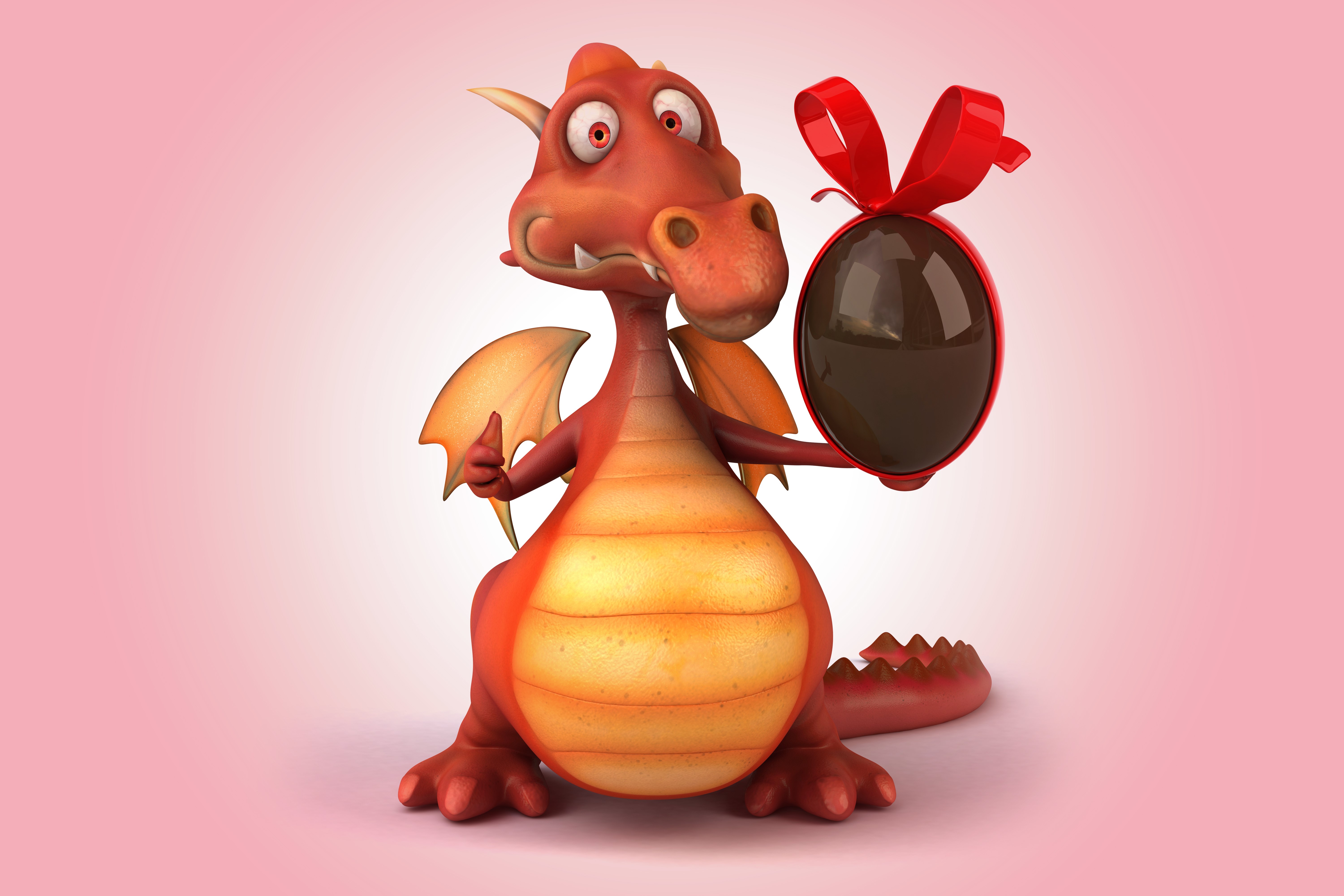 dragon, easter, eggs, celebrations, hd, 4k, 5k, funny, HD Wallpaper