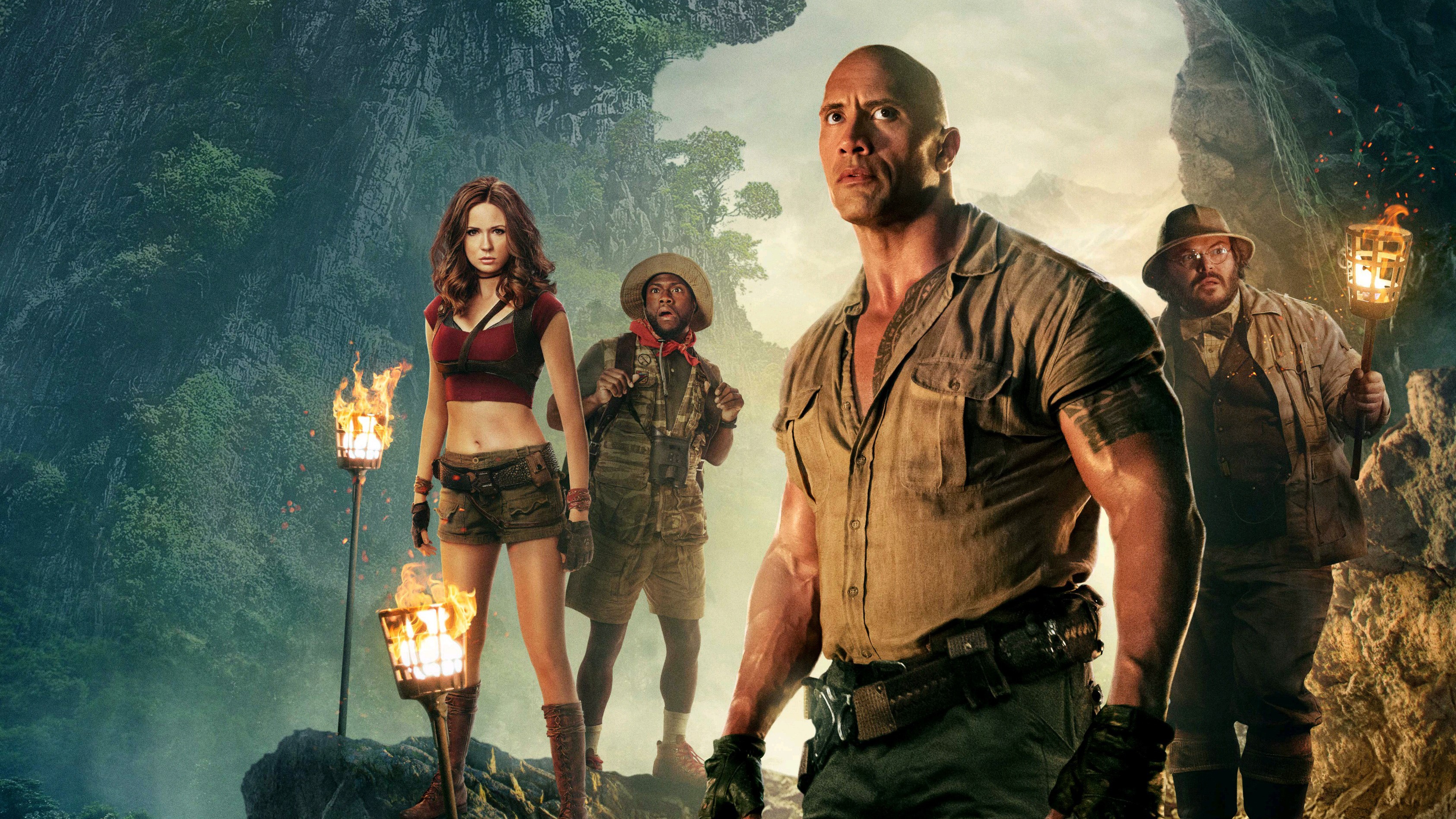 jumanji welcome to the jungle, 2017 movies, movies, hd, 4k, HD Wallpaper
