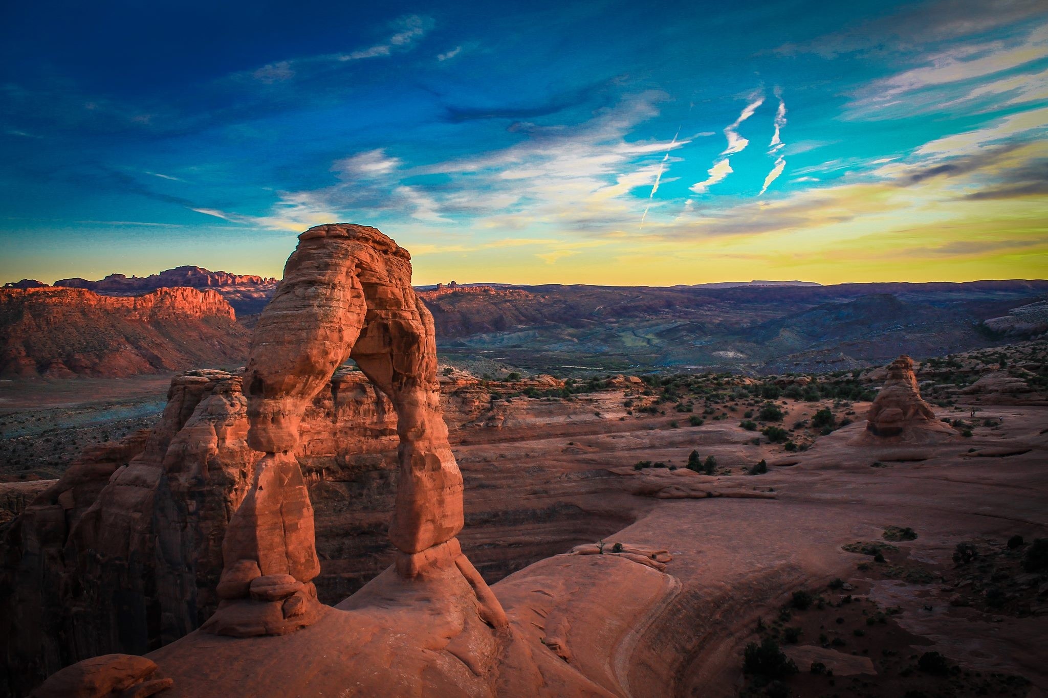 stone, sky, hd, arch, HD Wallpaper