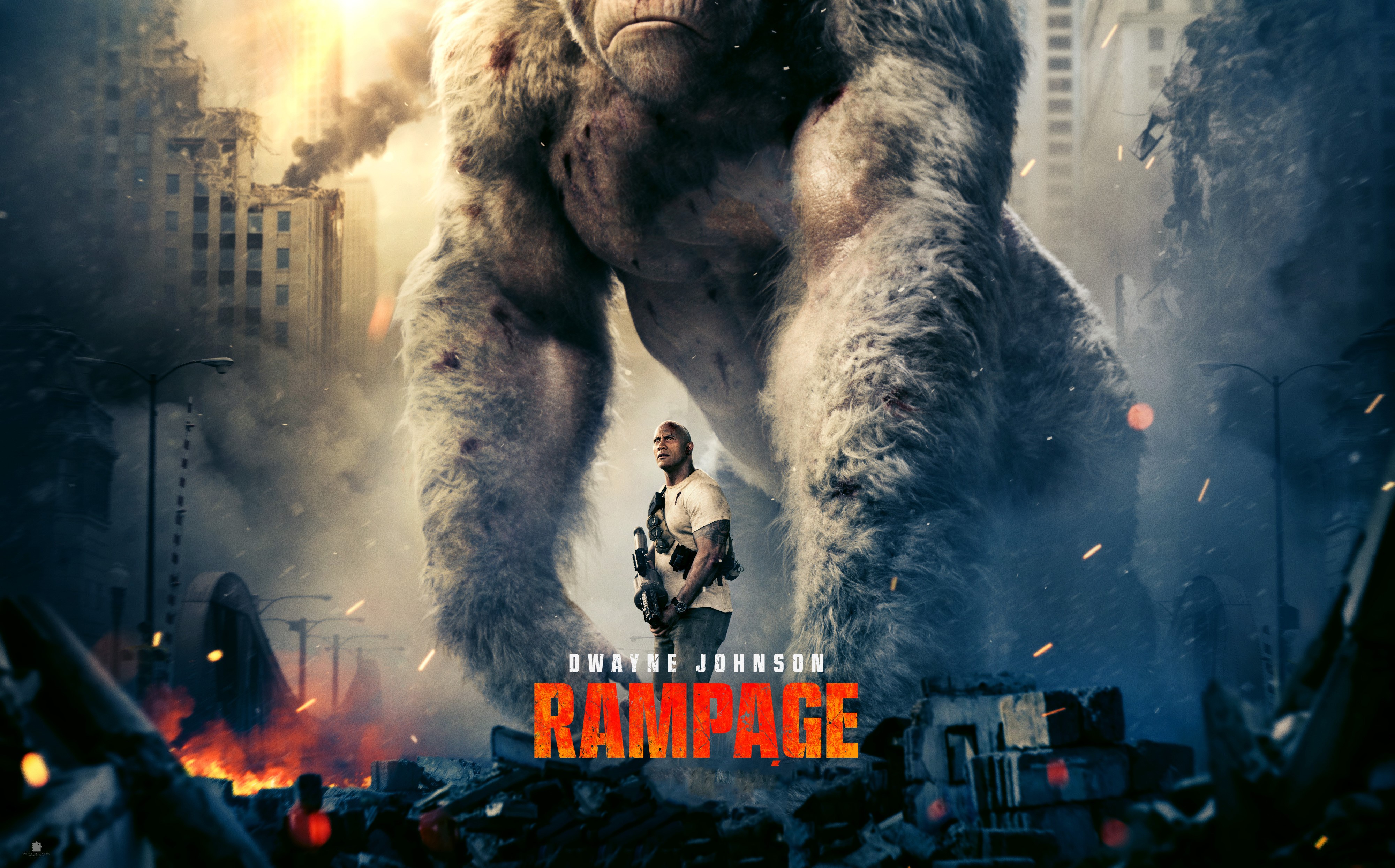rampage, dwayne johnson, 2018 movies, movies, hd, 4k, HD Wallpaper