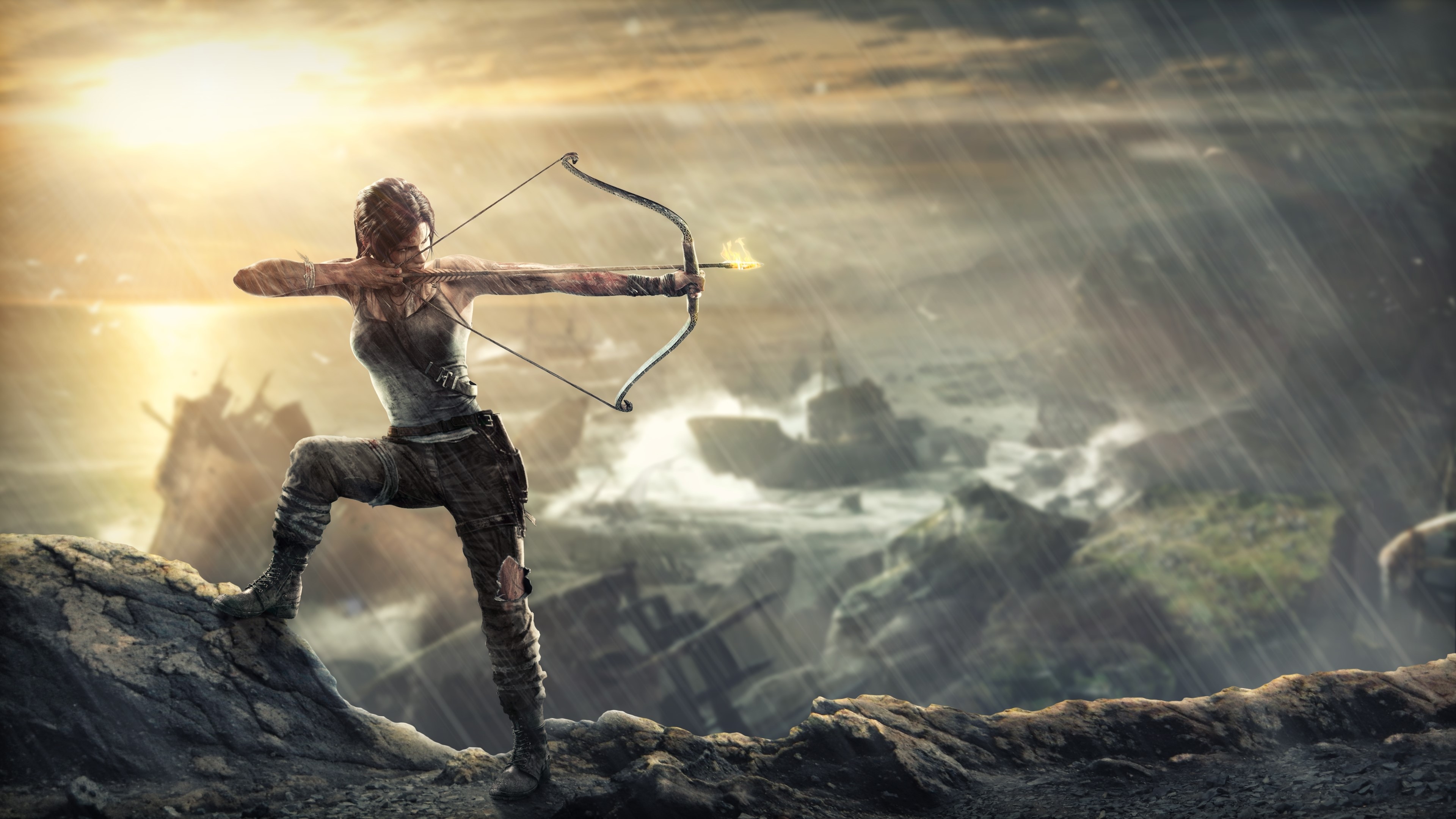 lara croft, tomb raider, games, 4k, hd, artist, artwork, digital art, HD Wallpaper