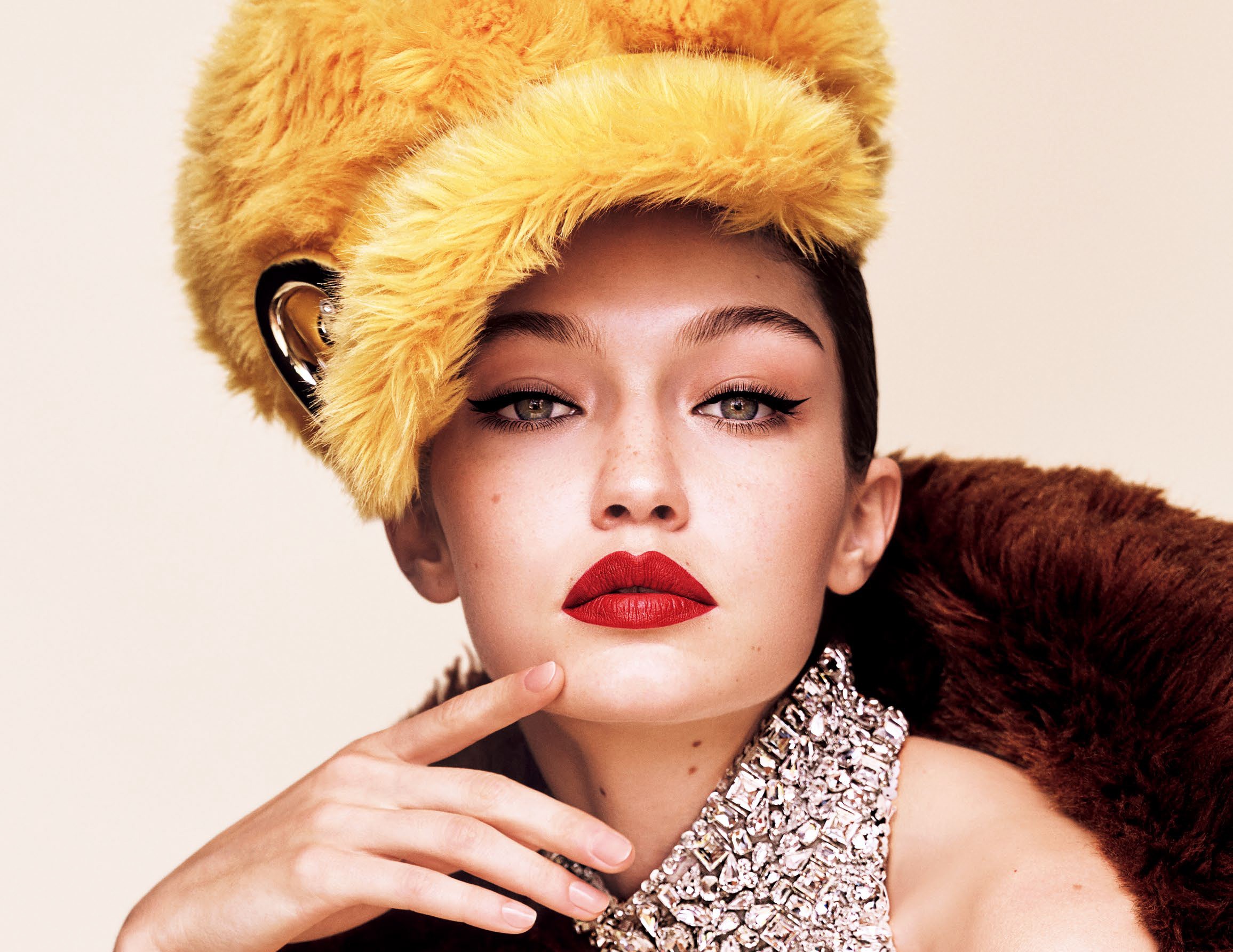 gigi hadid, celebrities, girls, hd, vogue, HD Wallpaper