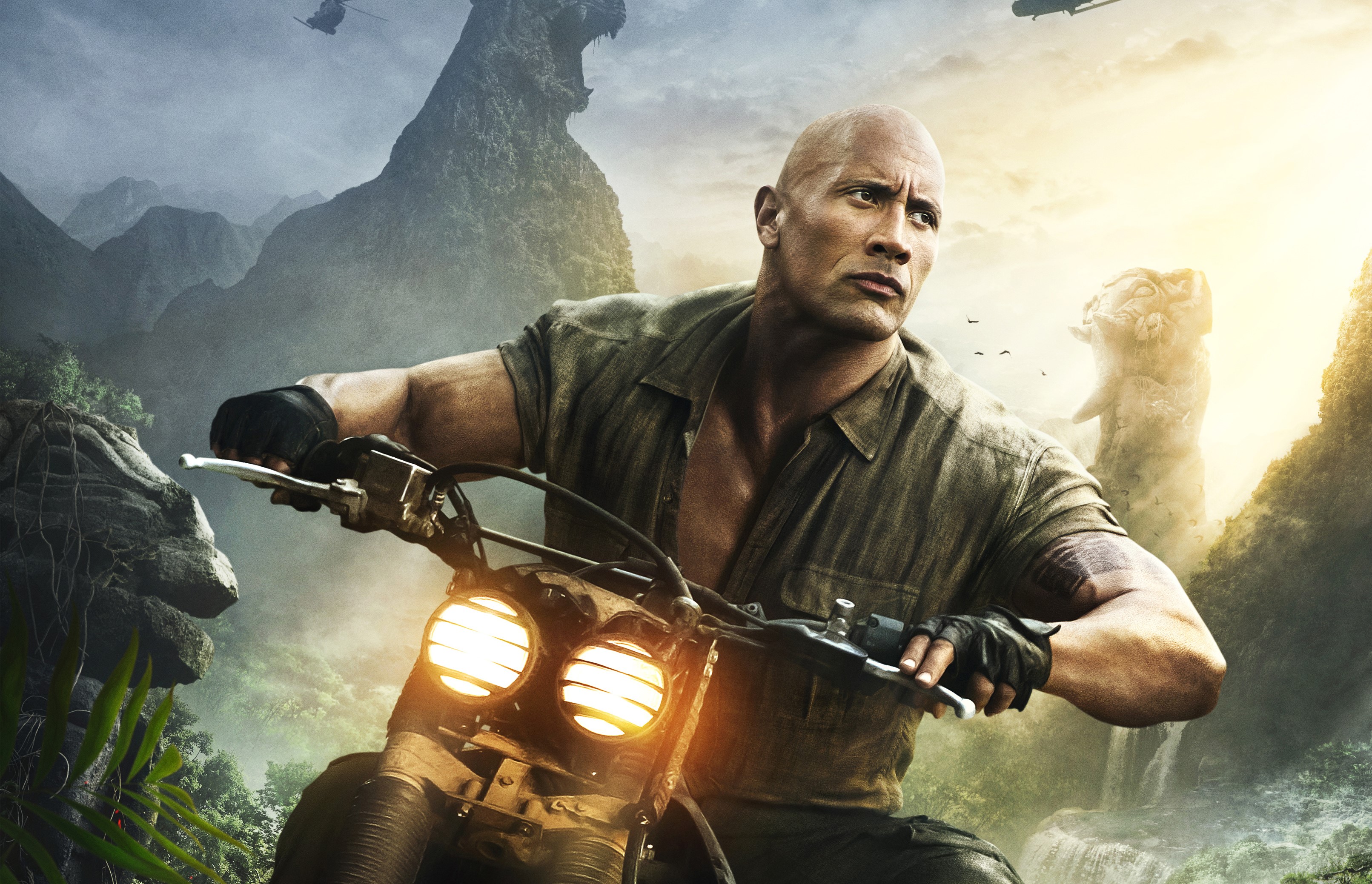 jumanji welcome to the jungle, 2017 movies, movies, hd, dwayne Johnson, 4k, HD Wallpaper