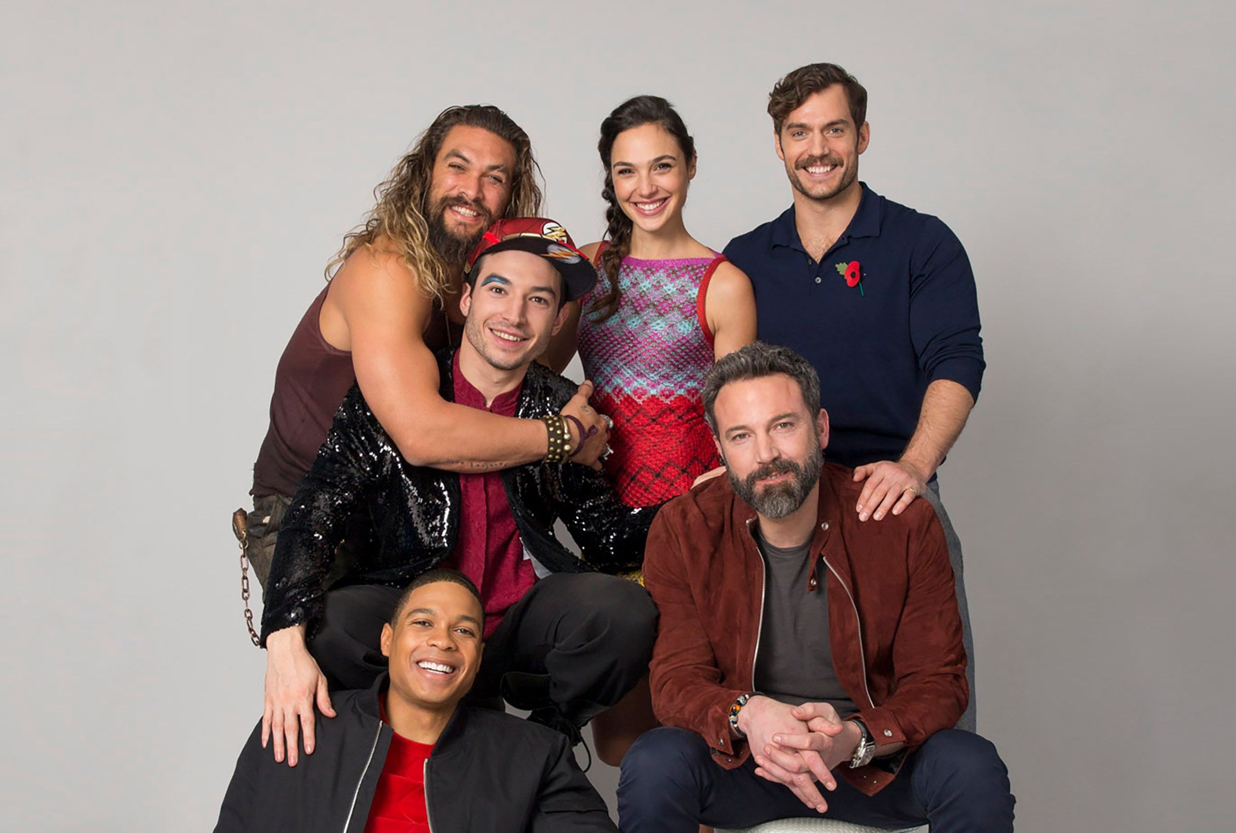 justice league, ben affleck, henry cavill, jason momoa, gal gadot, ezra miller, ray fisher, male celebrities, hd, HD Wallpaper