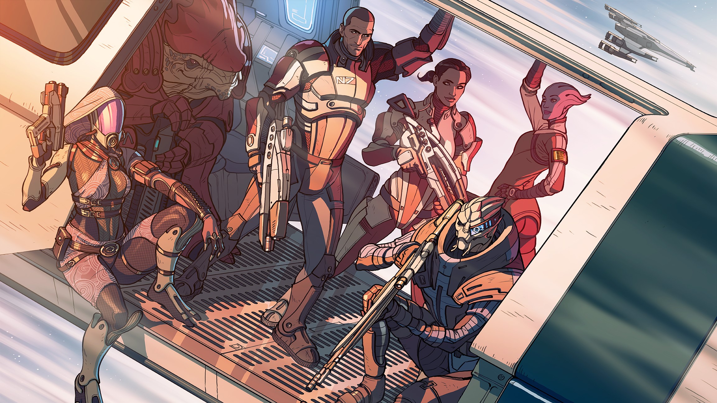 mass effect, games, digital art, hd, deviantart, artwork, HD Wallpaper