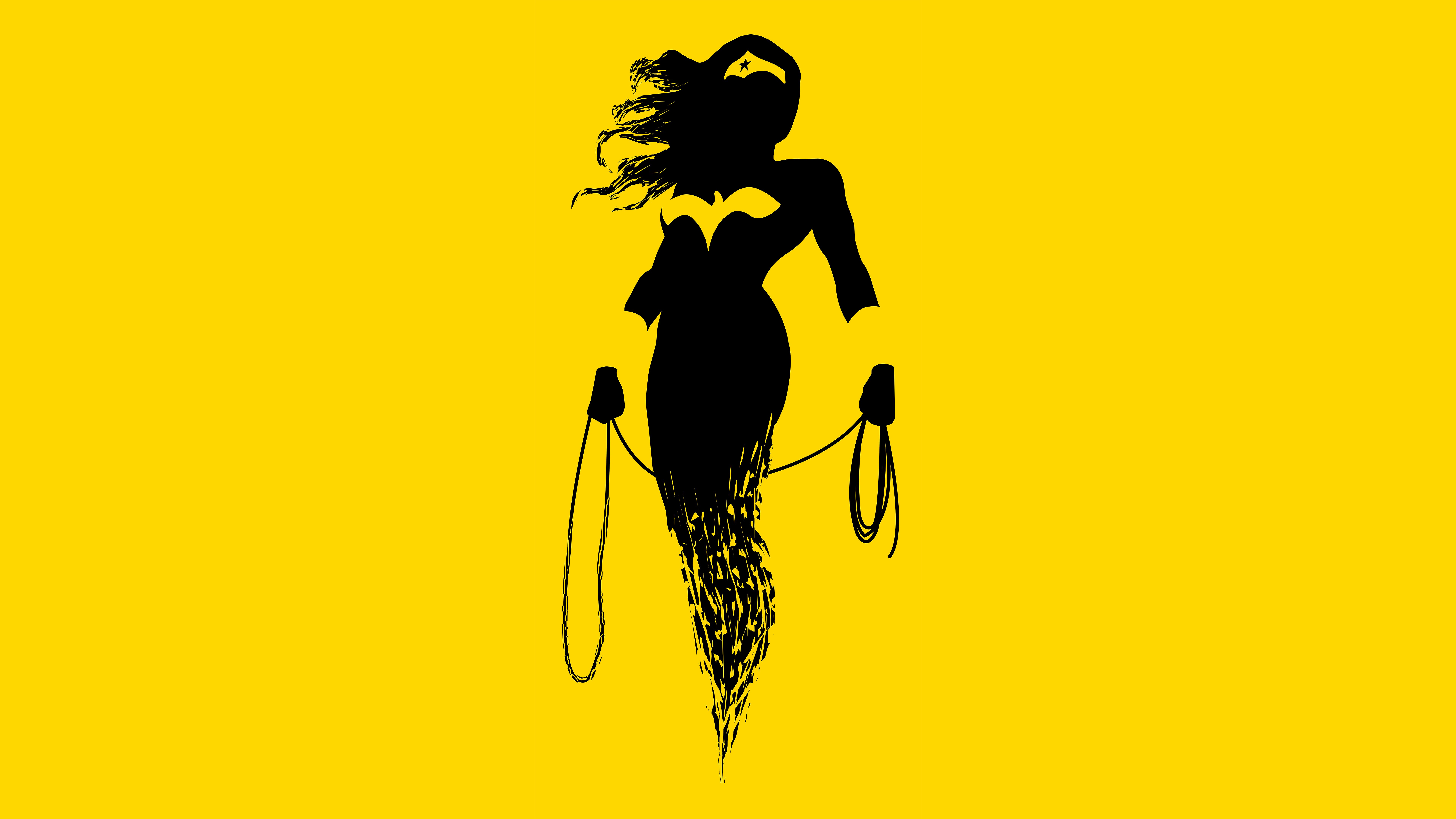 wonder woman, superheroes, minimalism, 4k, 5k, 8k, hd, deviantart, HD Wallpaper